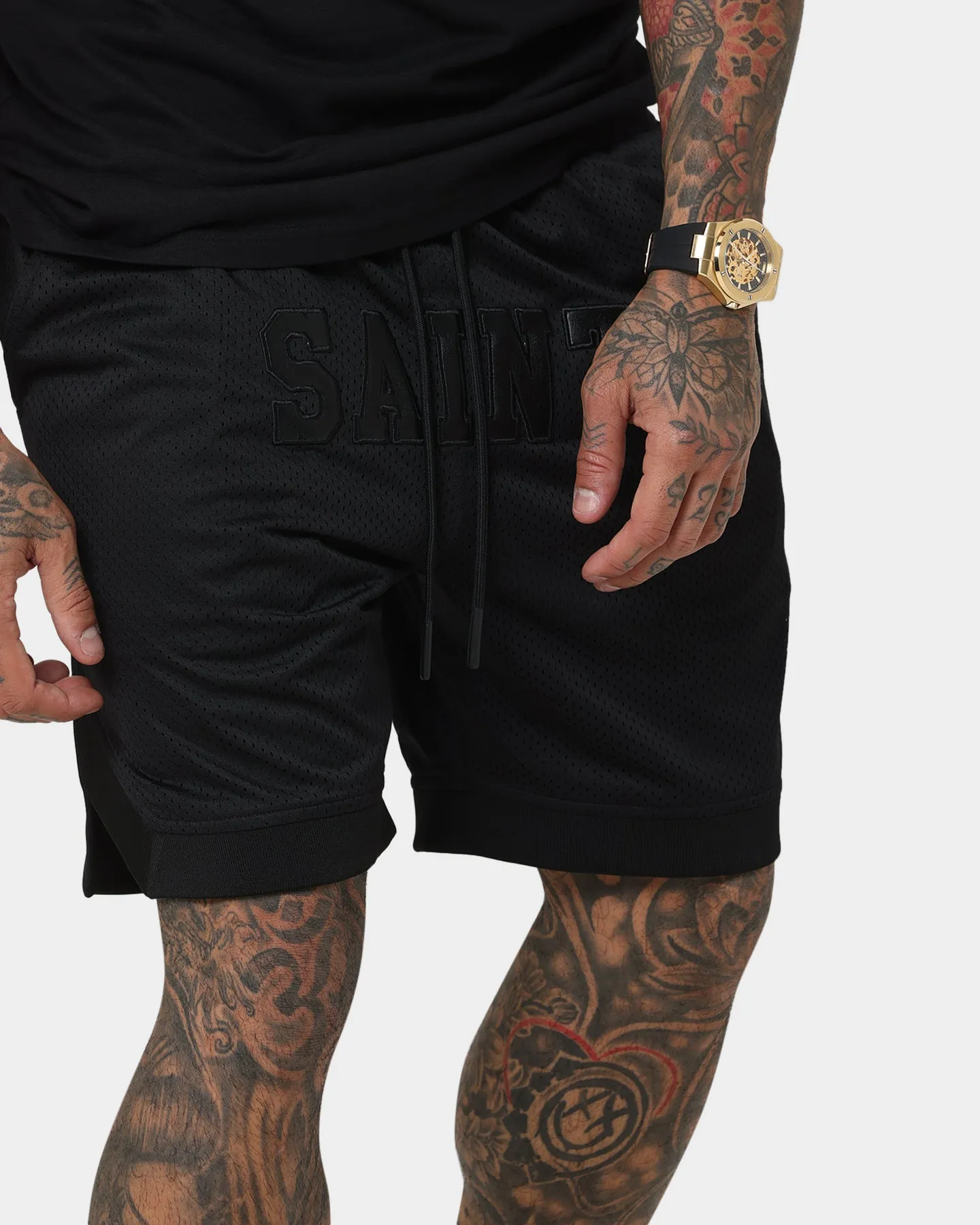 Saint Morta Workshop Basketball Shorts Black/Black