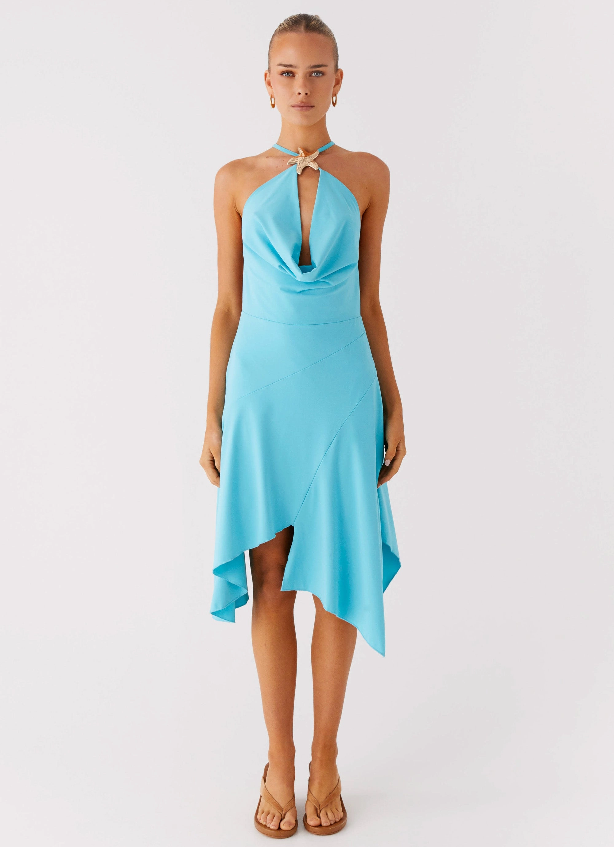 Salt Kiss Midi Dress - Turquoise Perfect Design