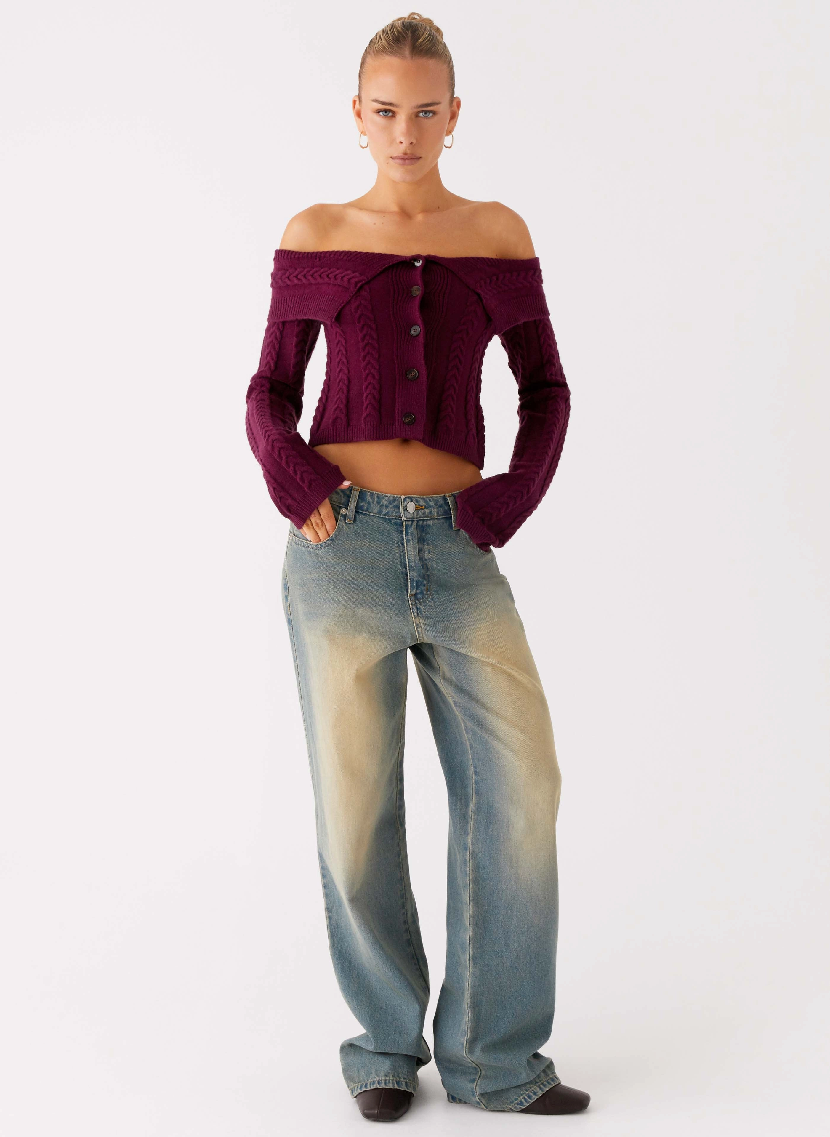 Flexible shape San Diego Straight Leg Jeans - Blue Wash