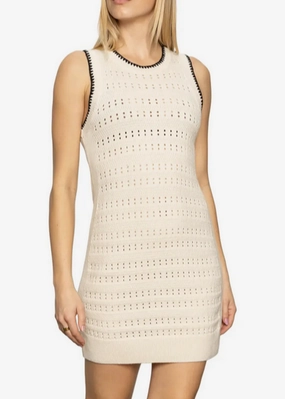 Layered Fit Sanctuary Free Spirit Mini Dress - Light Oak/Black