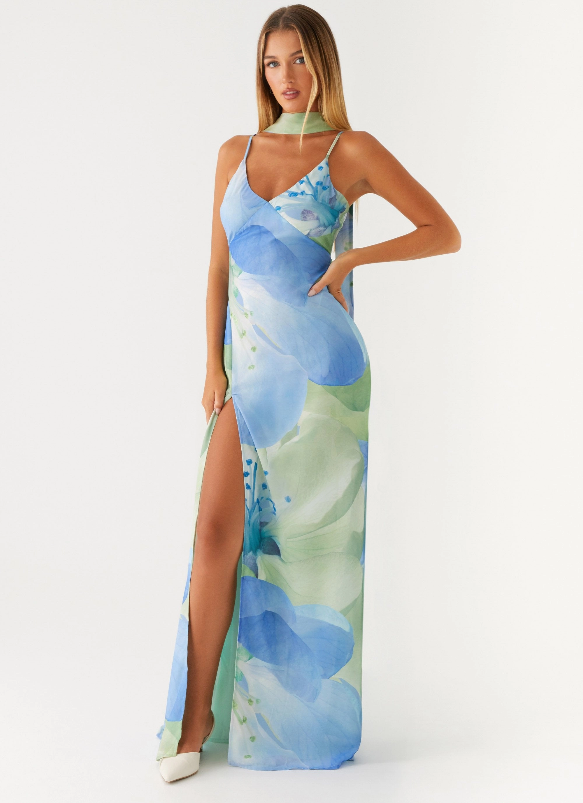 Smart Lines polka-dot Sanctuary Maxi Dress - Flower Print