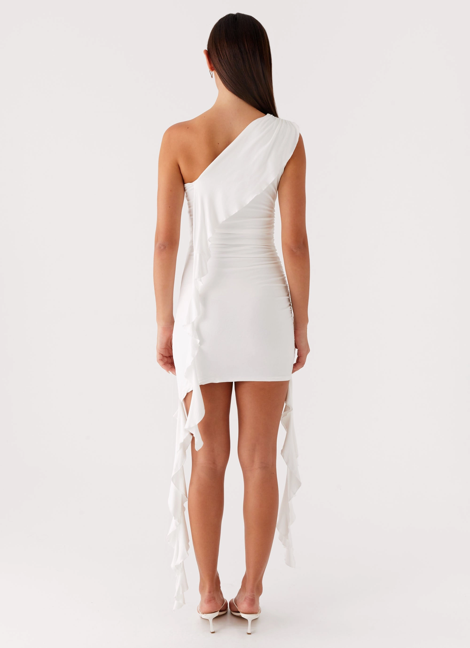 breathable fabric dress Sandstorm Mini Dress - White