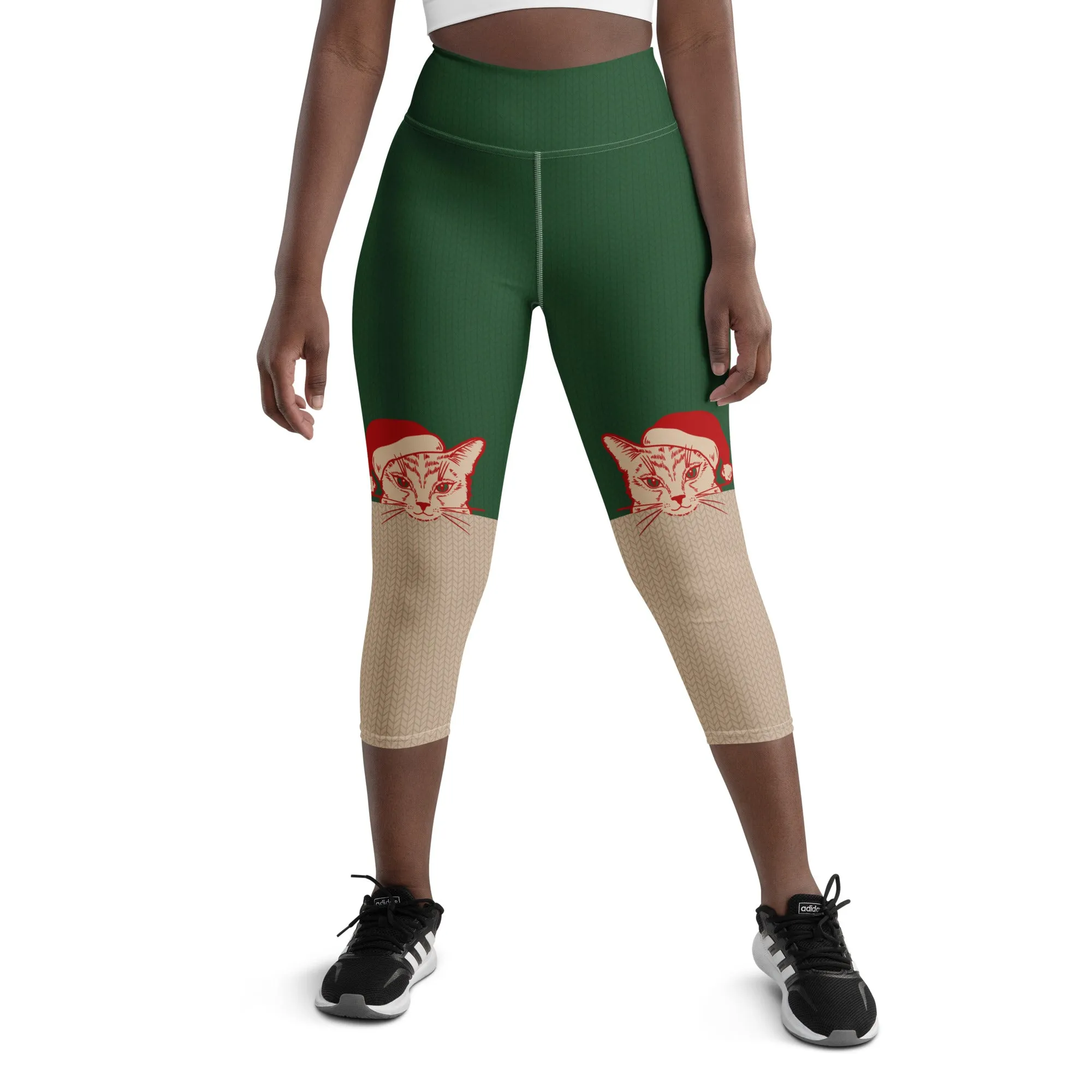 Santa Cat Yoga Capris