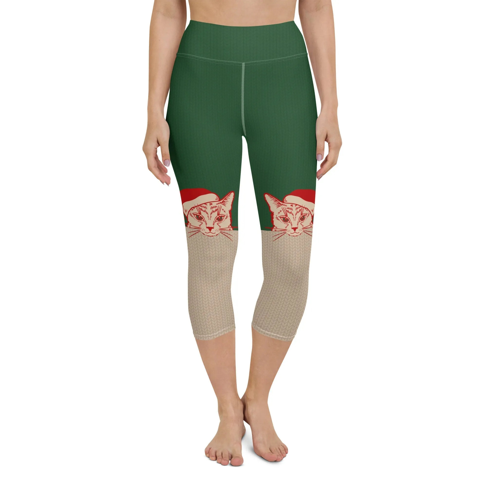 Santa Cat Yoga Capris