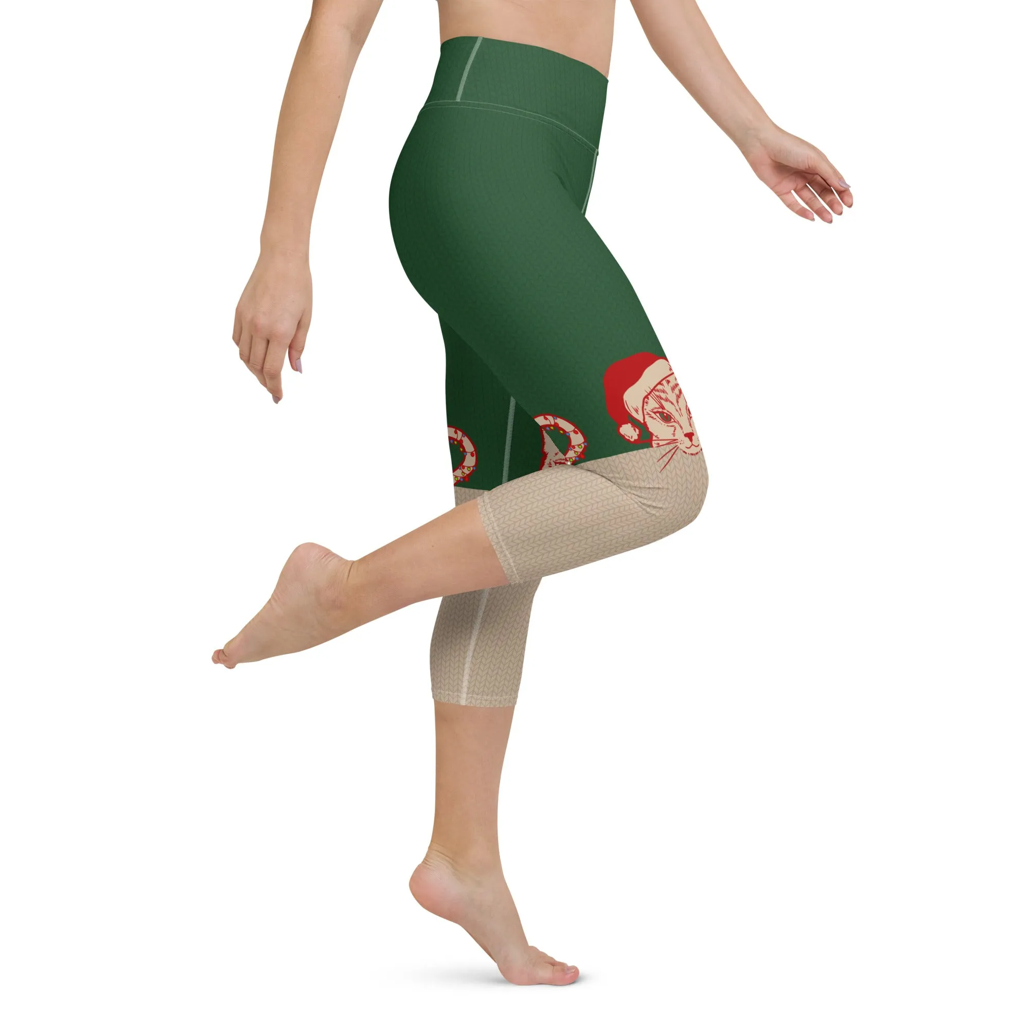 Santa Cat Yoga Capris
