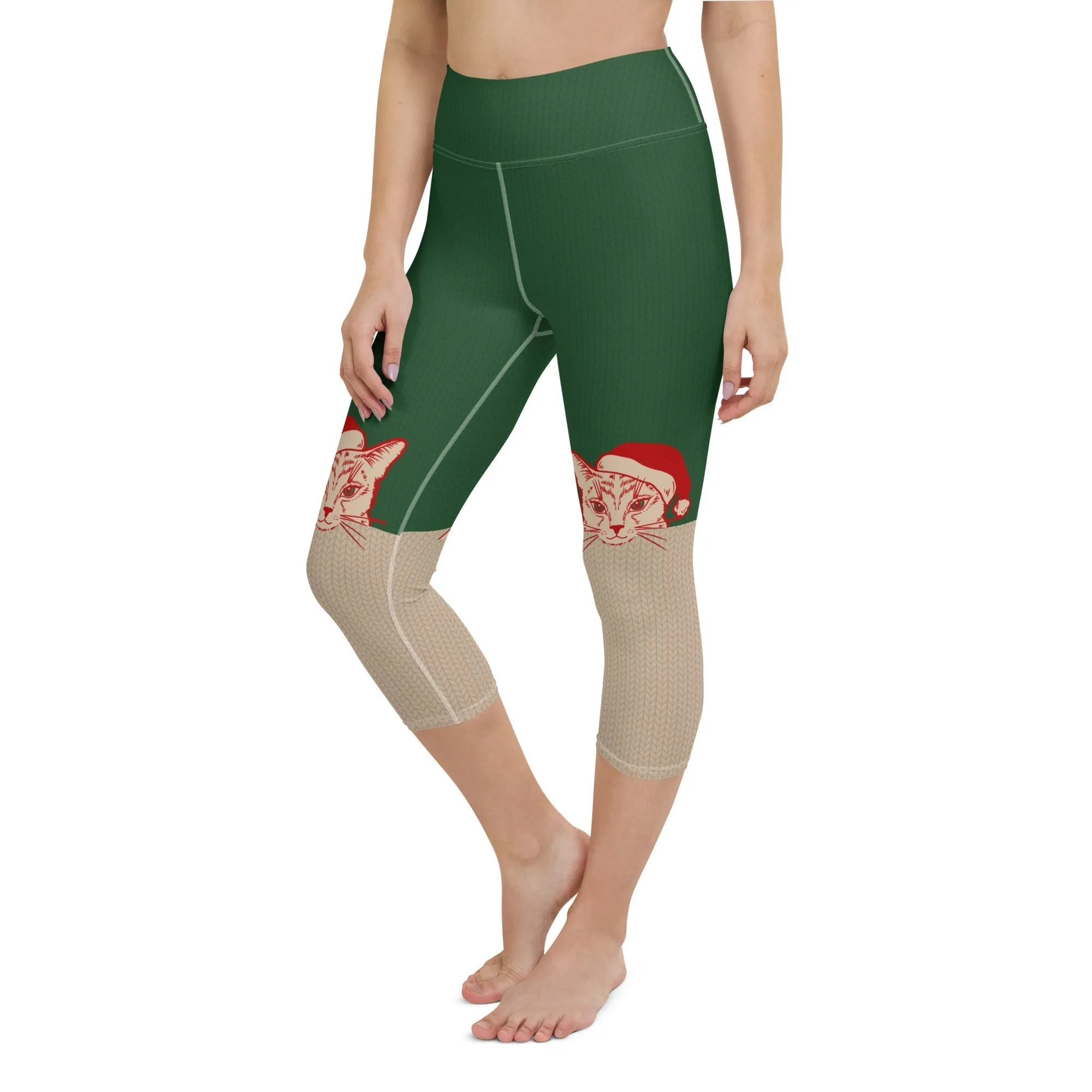 Santa Cat Yoga Capris