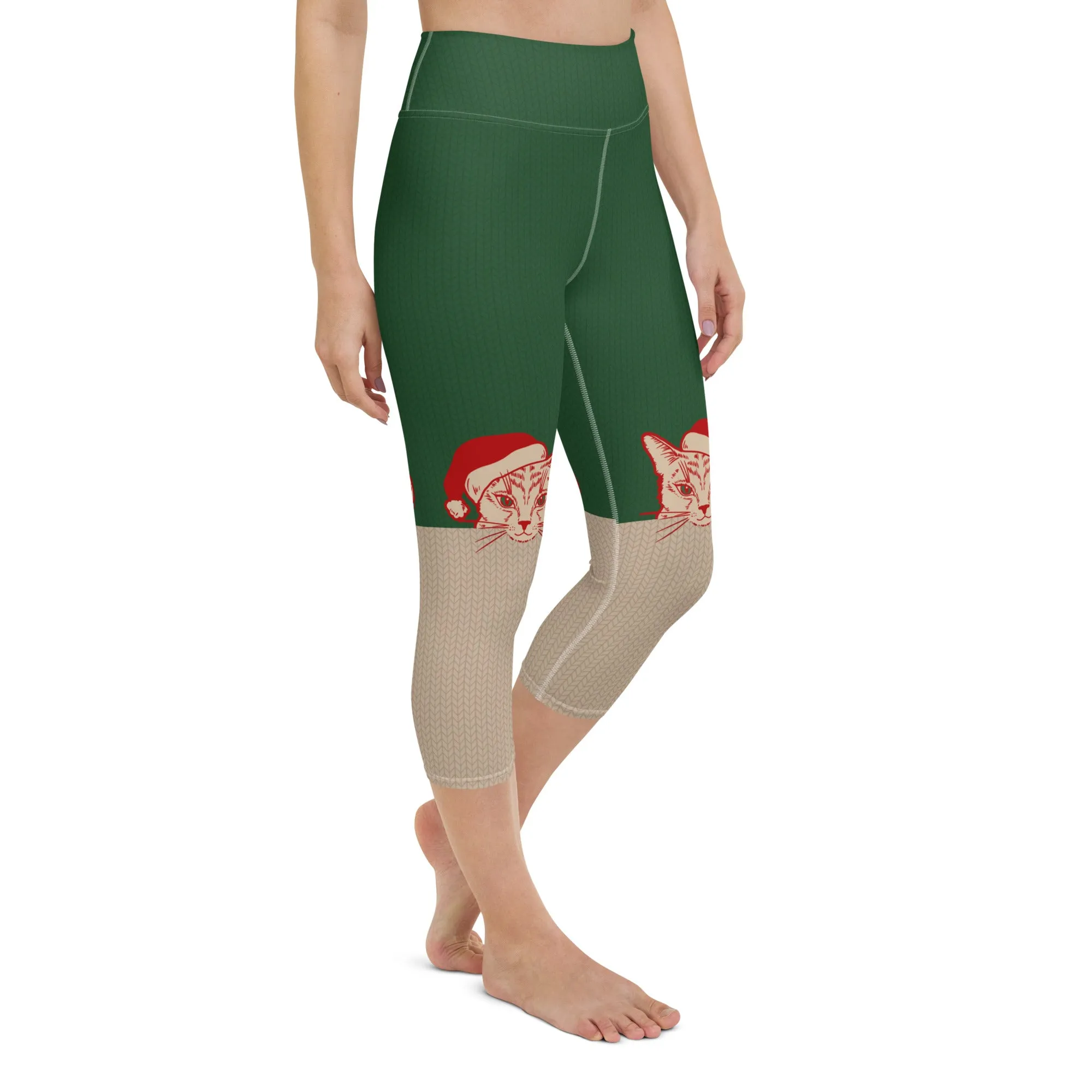 Santa Cat Yoga Capris
