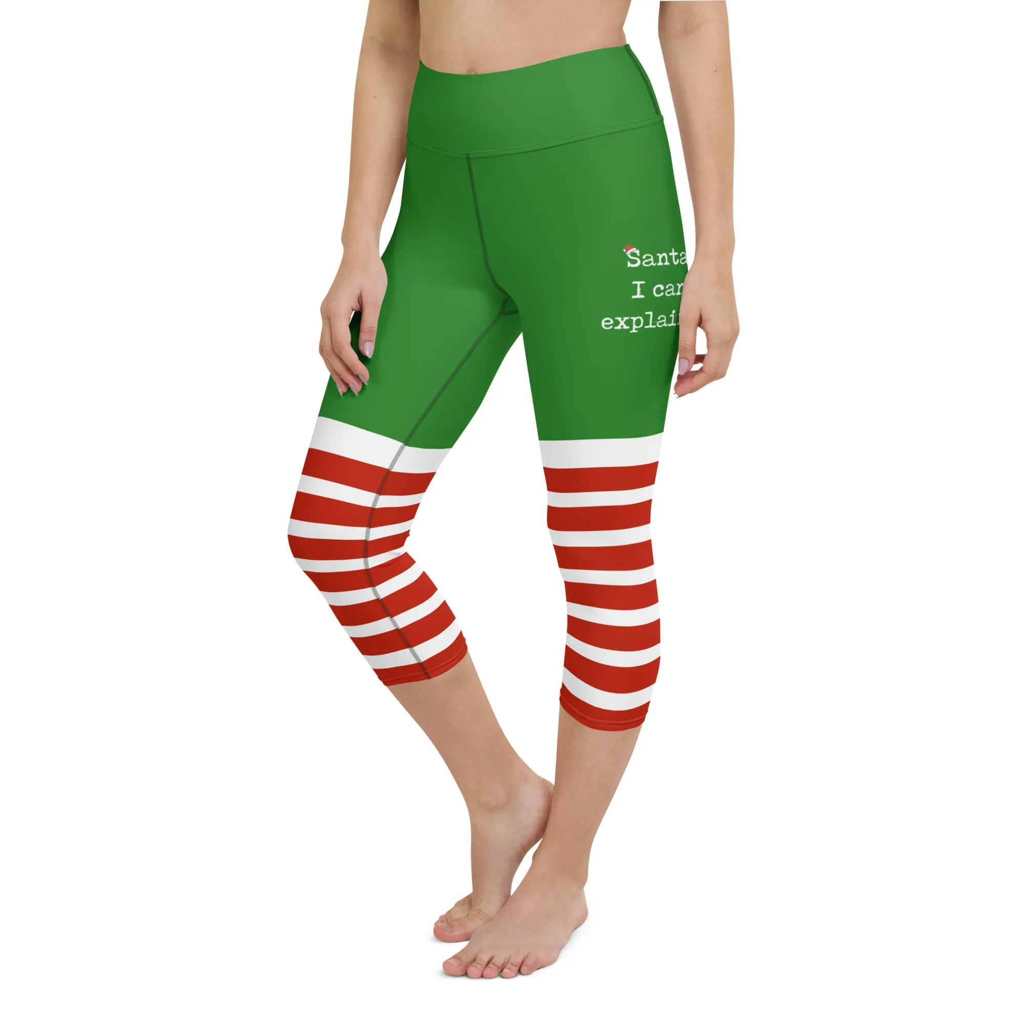 Santa I Can Explain Yoga Capris