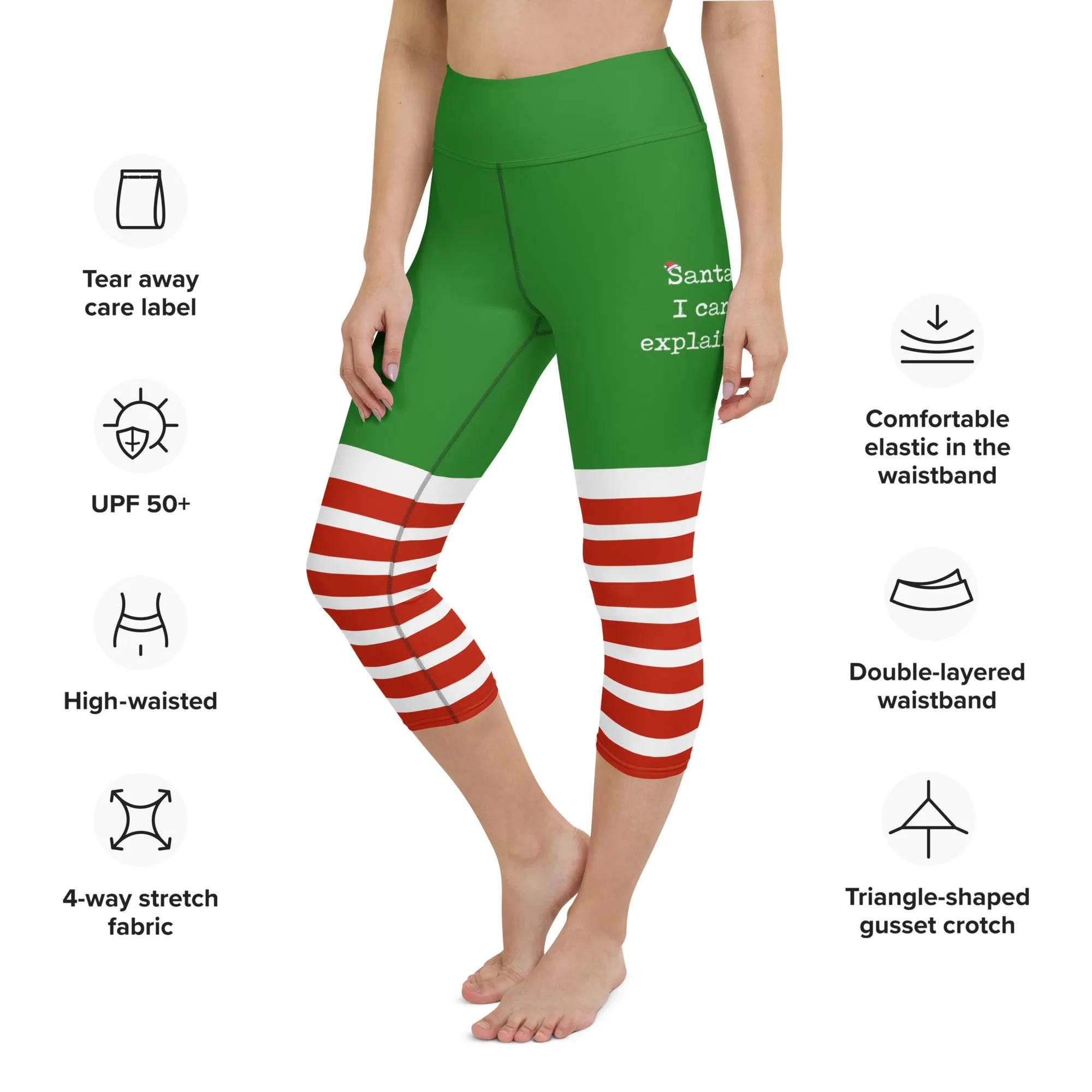 Santa I Can Explain Yoga Capris