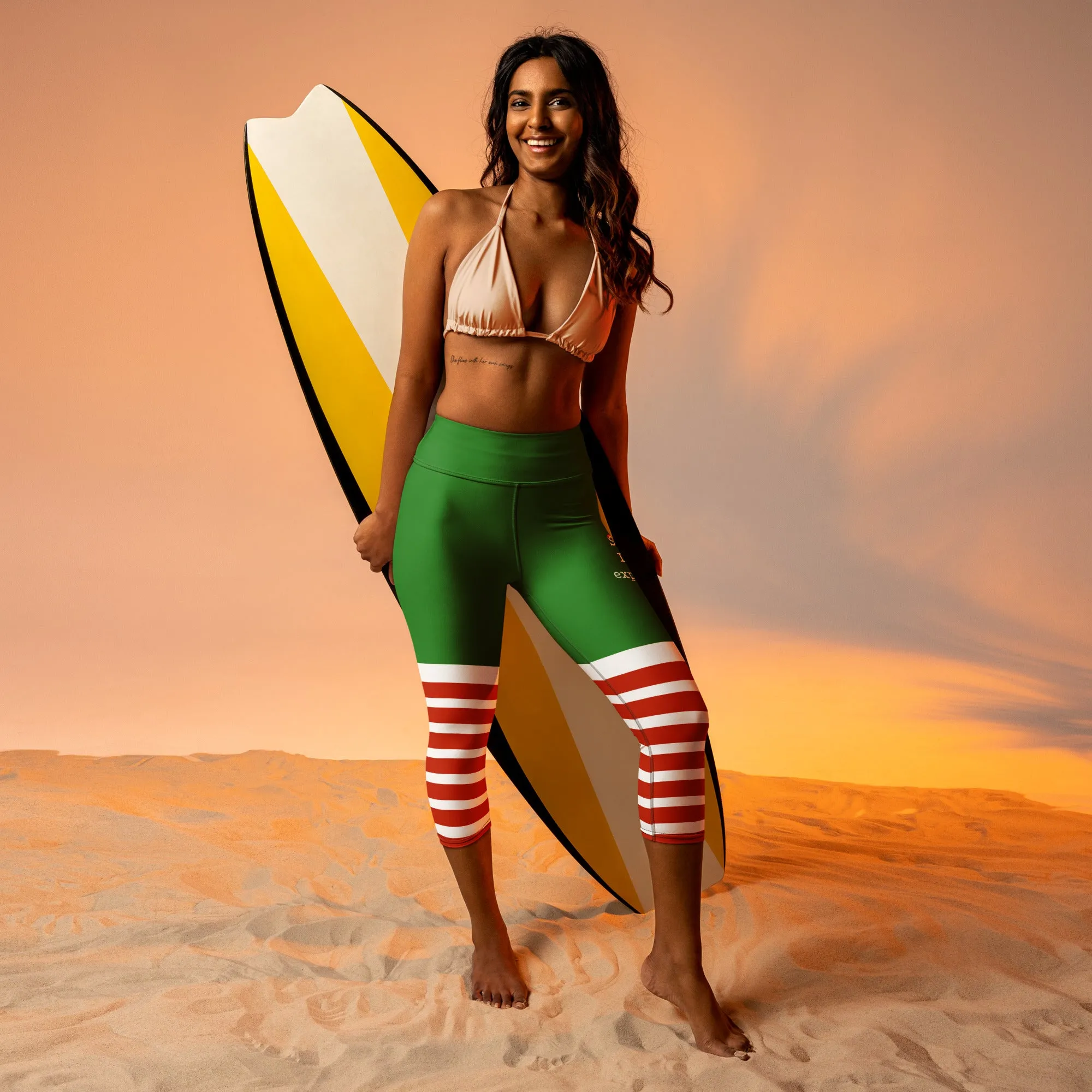 Santa I Can Explain Yoga Capris