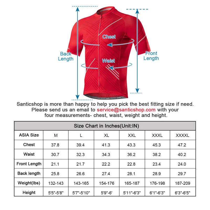 Santic Gelato Red Jersey & Iger Ⅱ Black Short Set