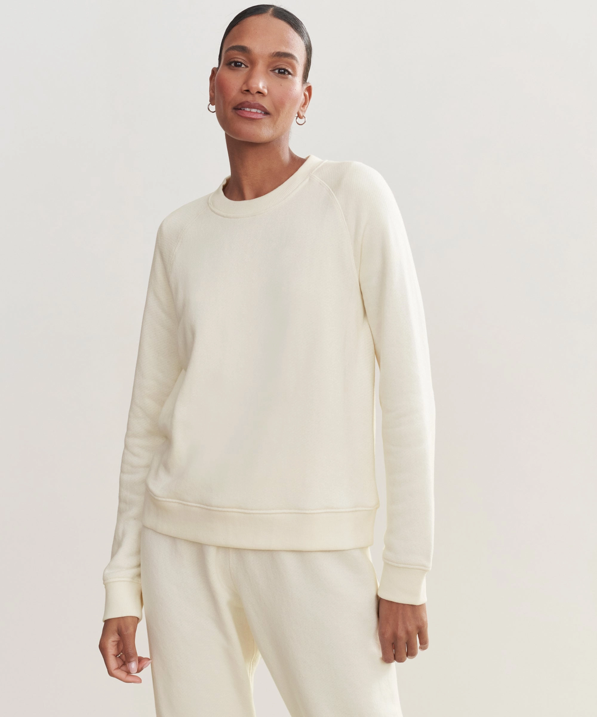 Saturday Sweatshirt Rolled Hem Detailing