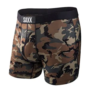 Saxx Mens Boxer Shorts Underwear XXL Brown Camouflage