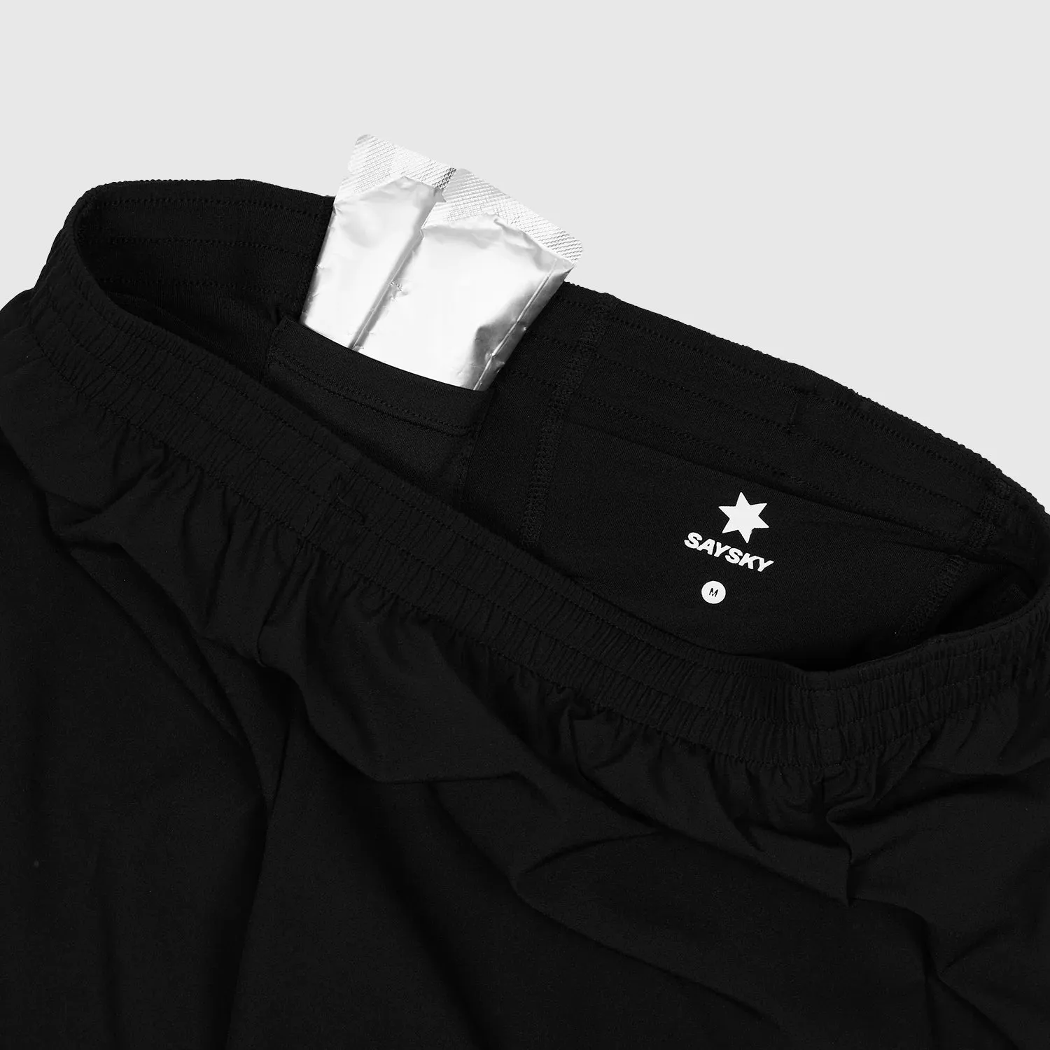 SAYSKY Women's Pace 2 In 1 3 Inch Shorts Black