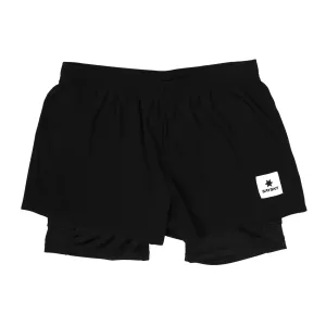 SAYSKY Women's Pace 2 In 1 3 Inch Shorts Black