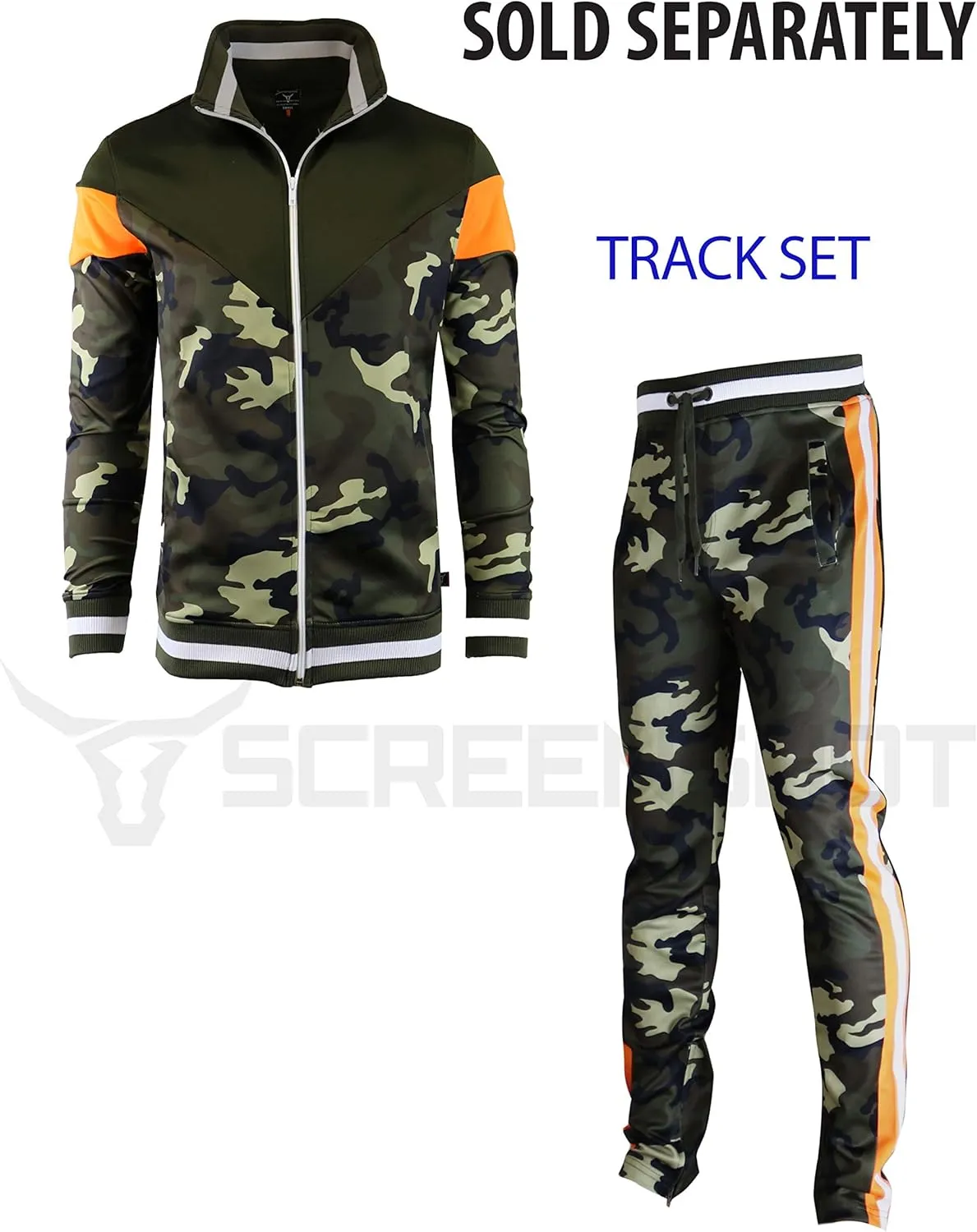 SCREENSHOT Mens Hip Hop Premium Slim Fit Track Pants