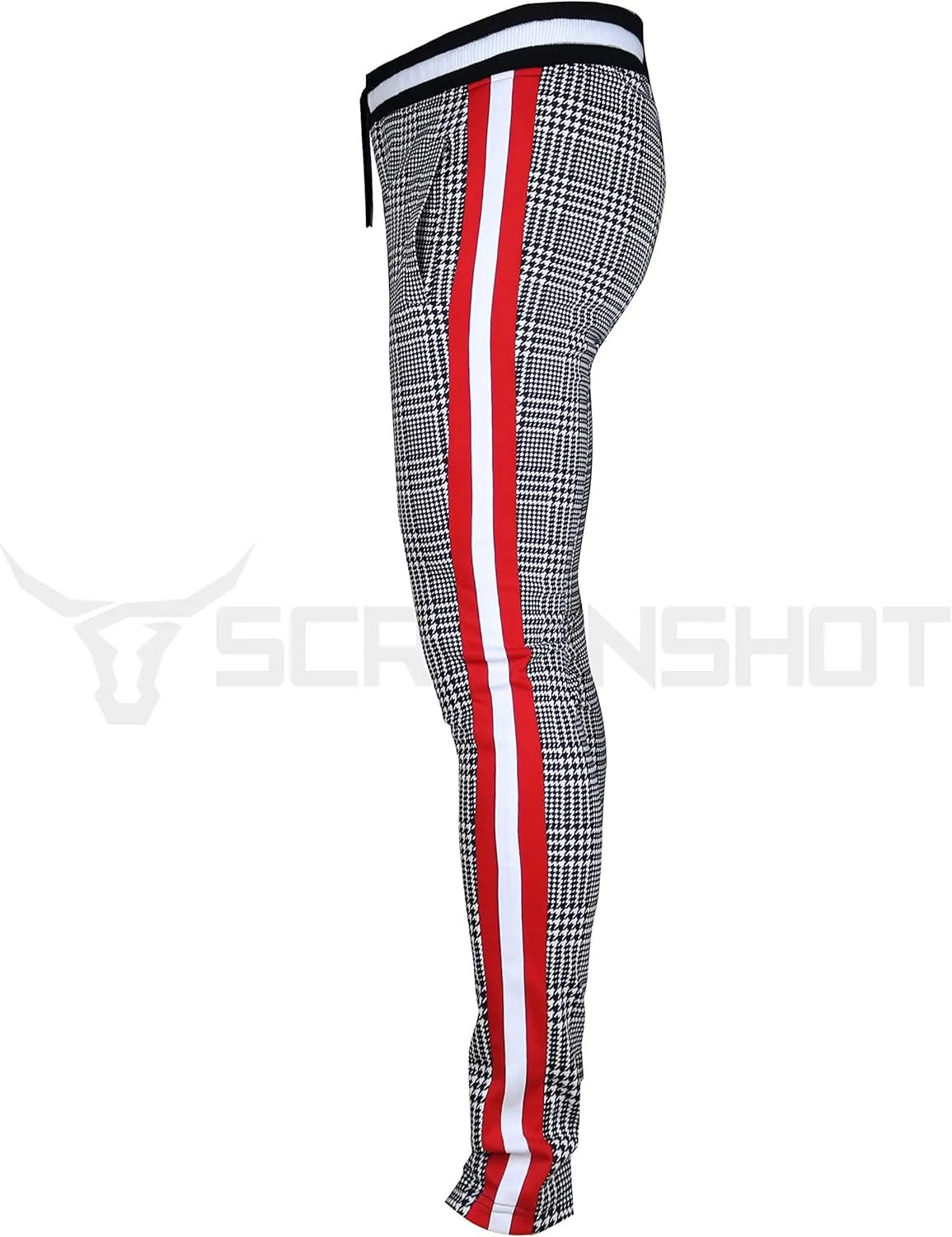 SCREENSHOT Mens Hip Hop Premium Slim Fit Track Pants