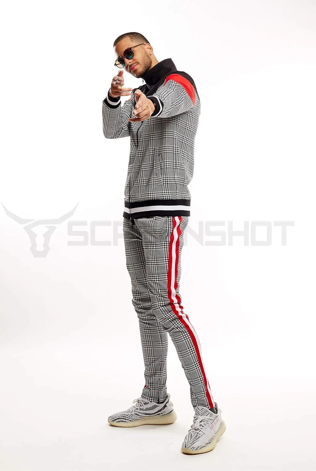 SCREENSHOT Mens Hip Hop Premium Slim Fit Track Pants