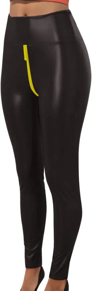 Scrunch Butt Lifting Leggings for Women Open Zipper Yoga Sports High Waist Slim Fit Pants Running Pants Gym Tights