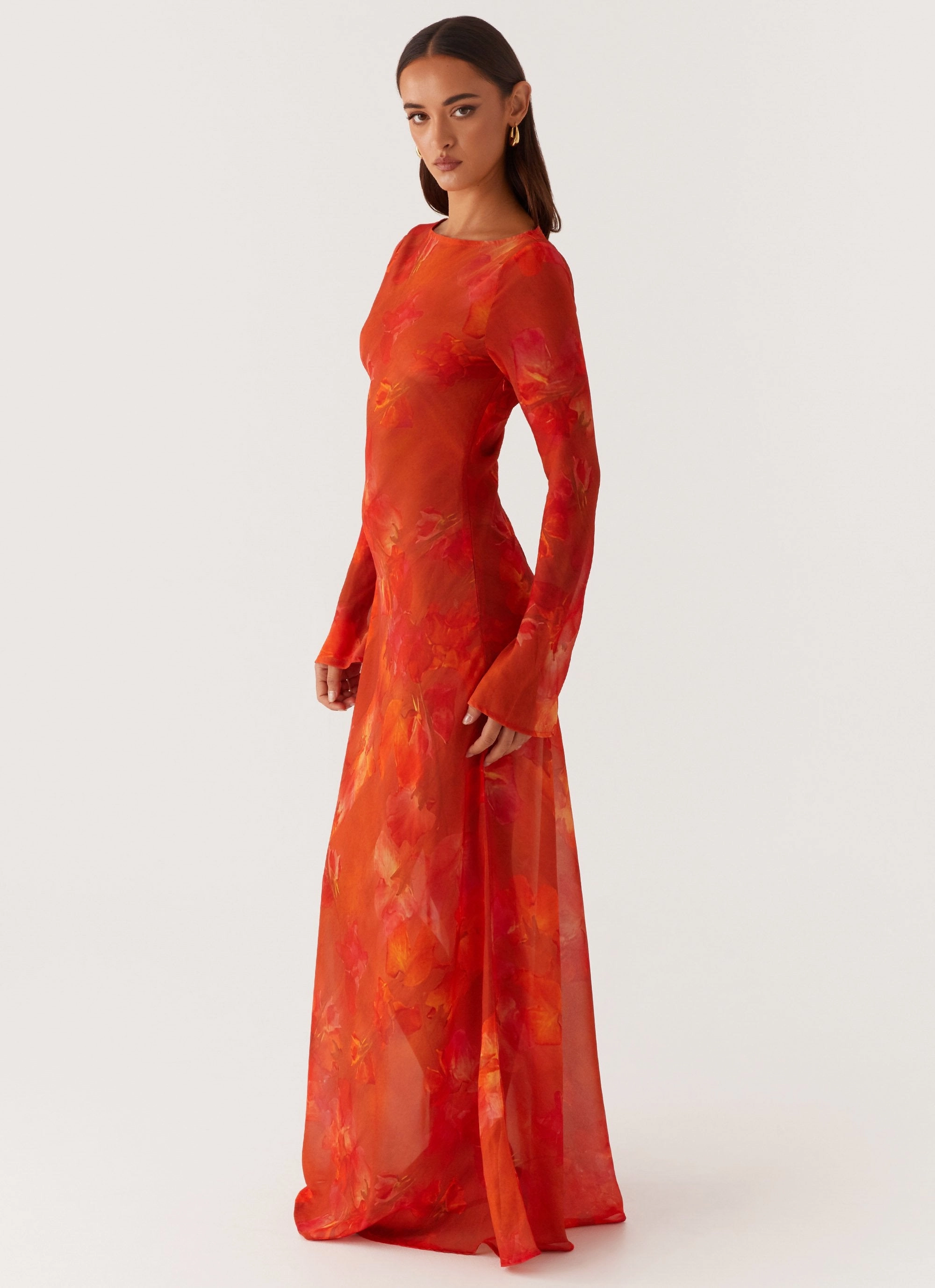 Lorde Maxi Dress - Amber Casual Core Sleek Texture