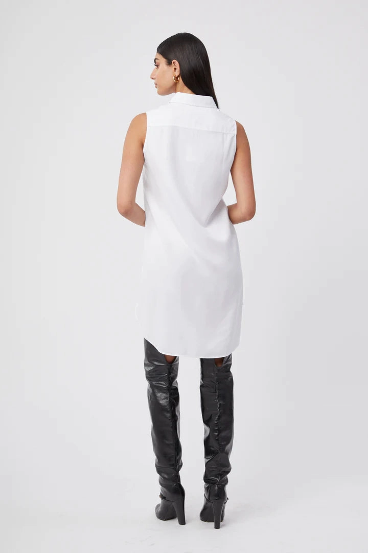 Minimal Detail The Shirt Sleeveless Shirtdress