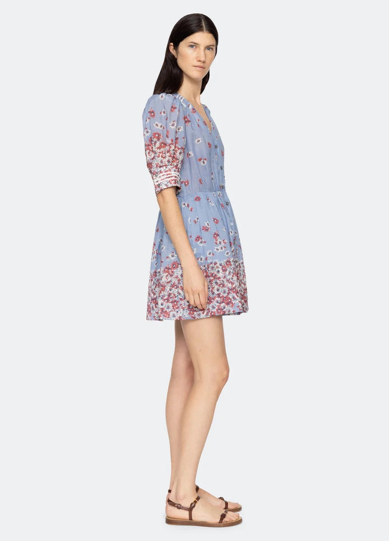 Relaxed Design Urban Touch SEA NY Whitney Print Puff Sleeve Dress