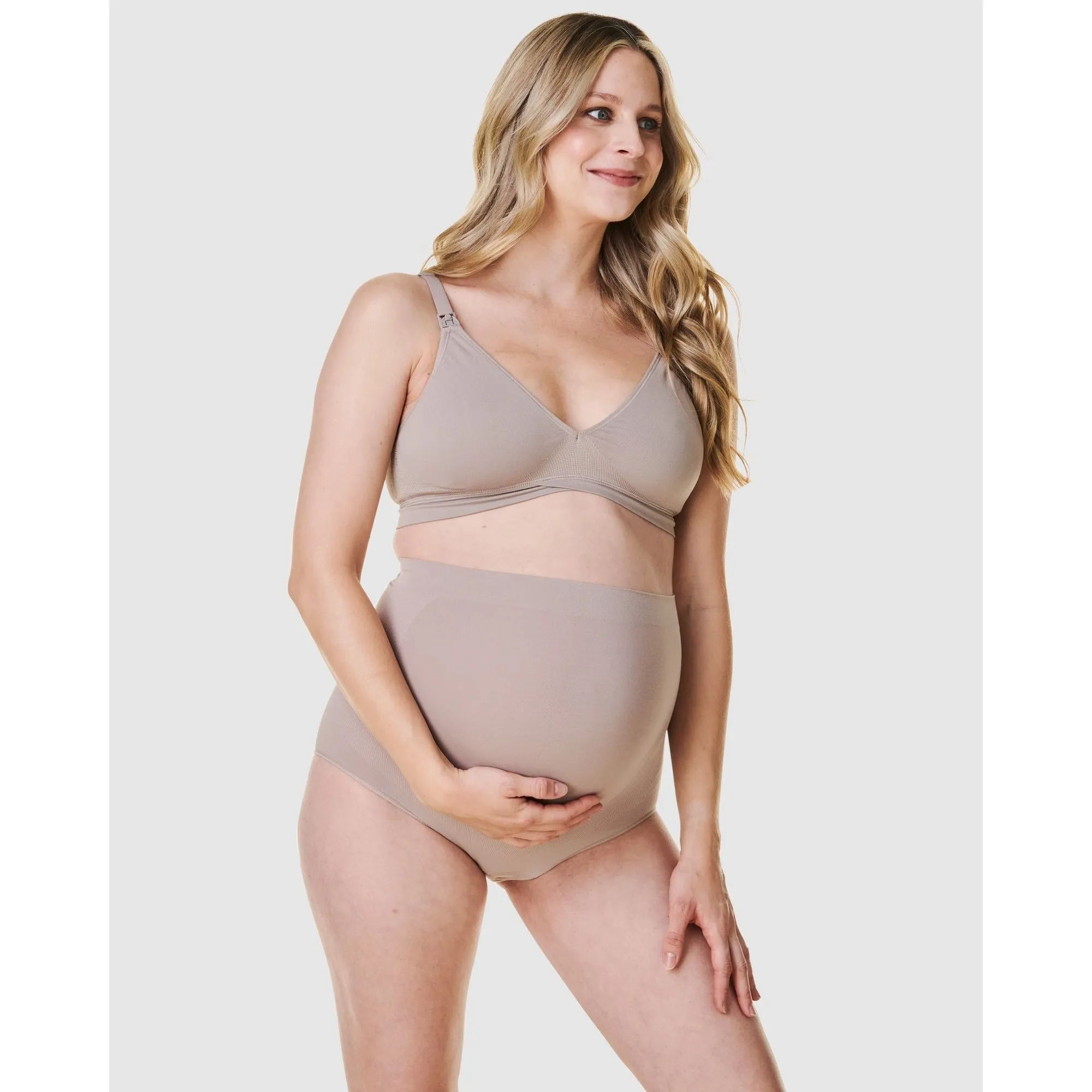 Seamless High Waist Bump Support Maternity Brief