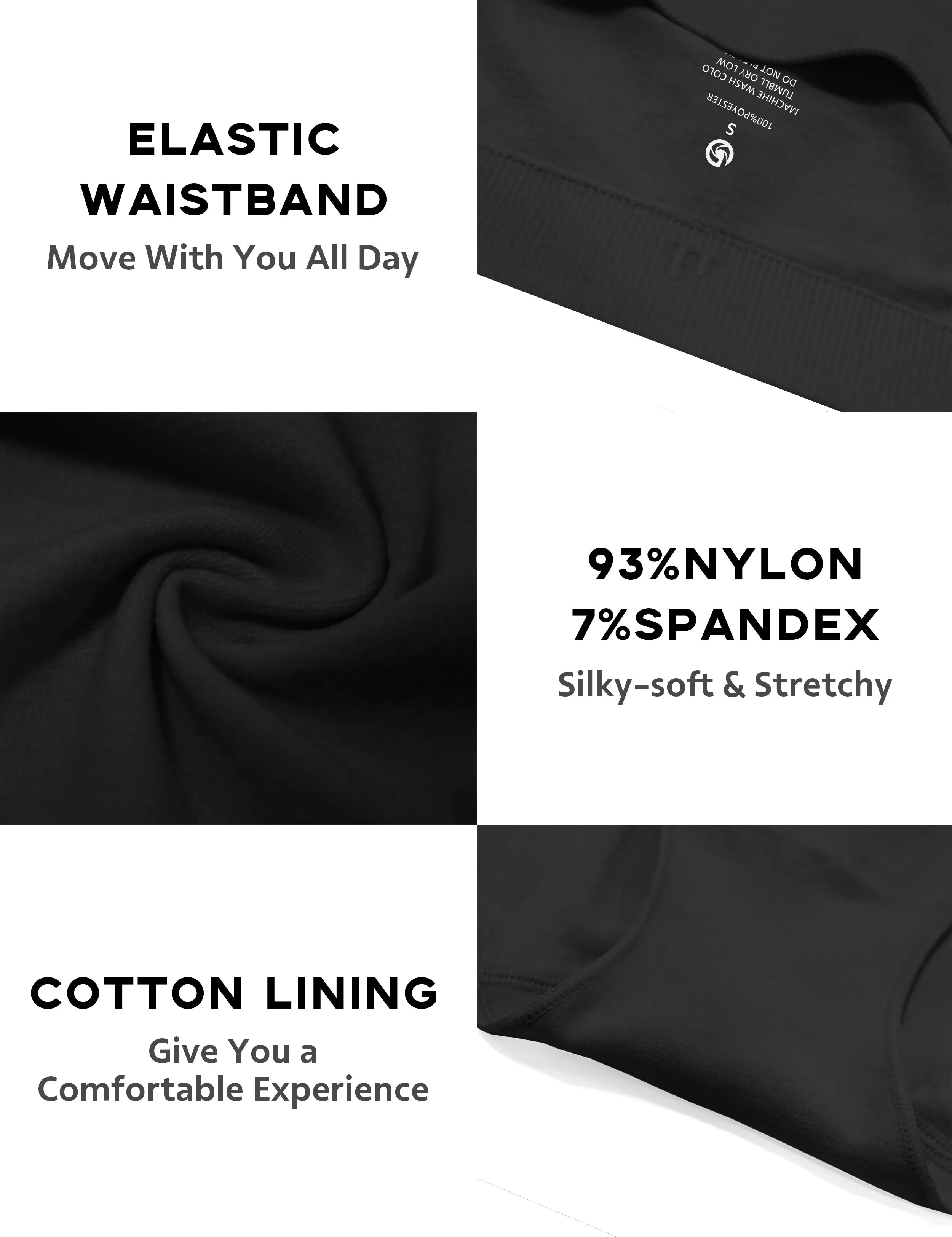 Seamless Sports Bikini Underwear black_Running