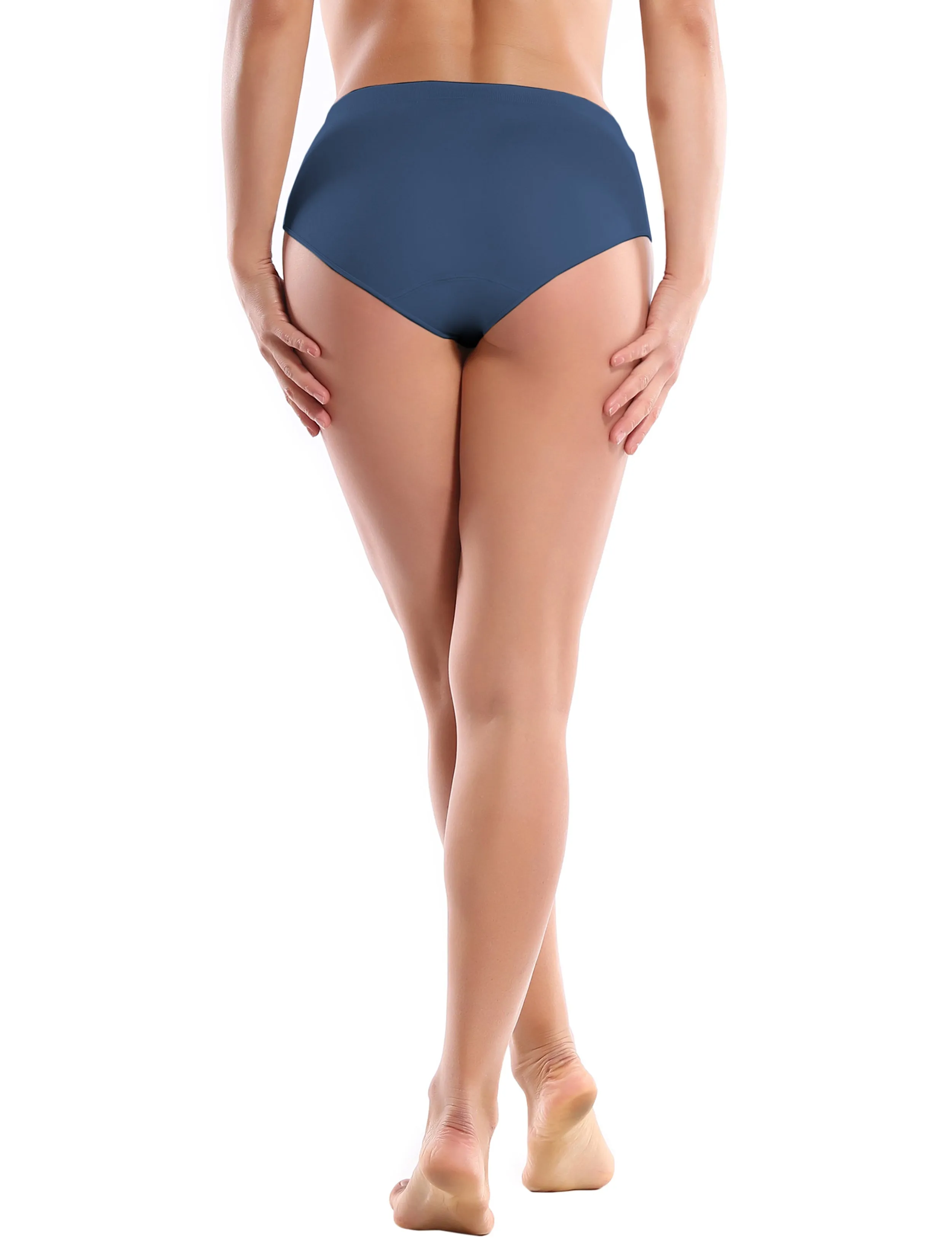 Seamless Sports Bikini Underwear darknavy_Pilates
