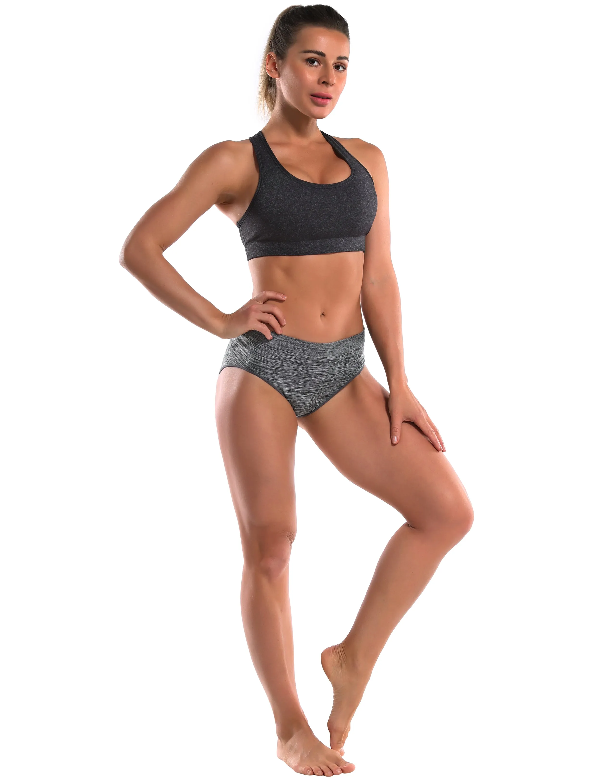 Seamless Sports Bikini Underwear heathercharcoal_Jogging