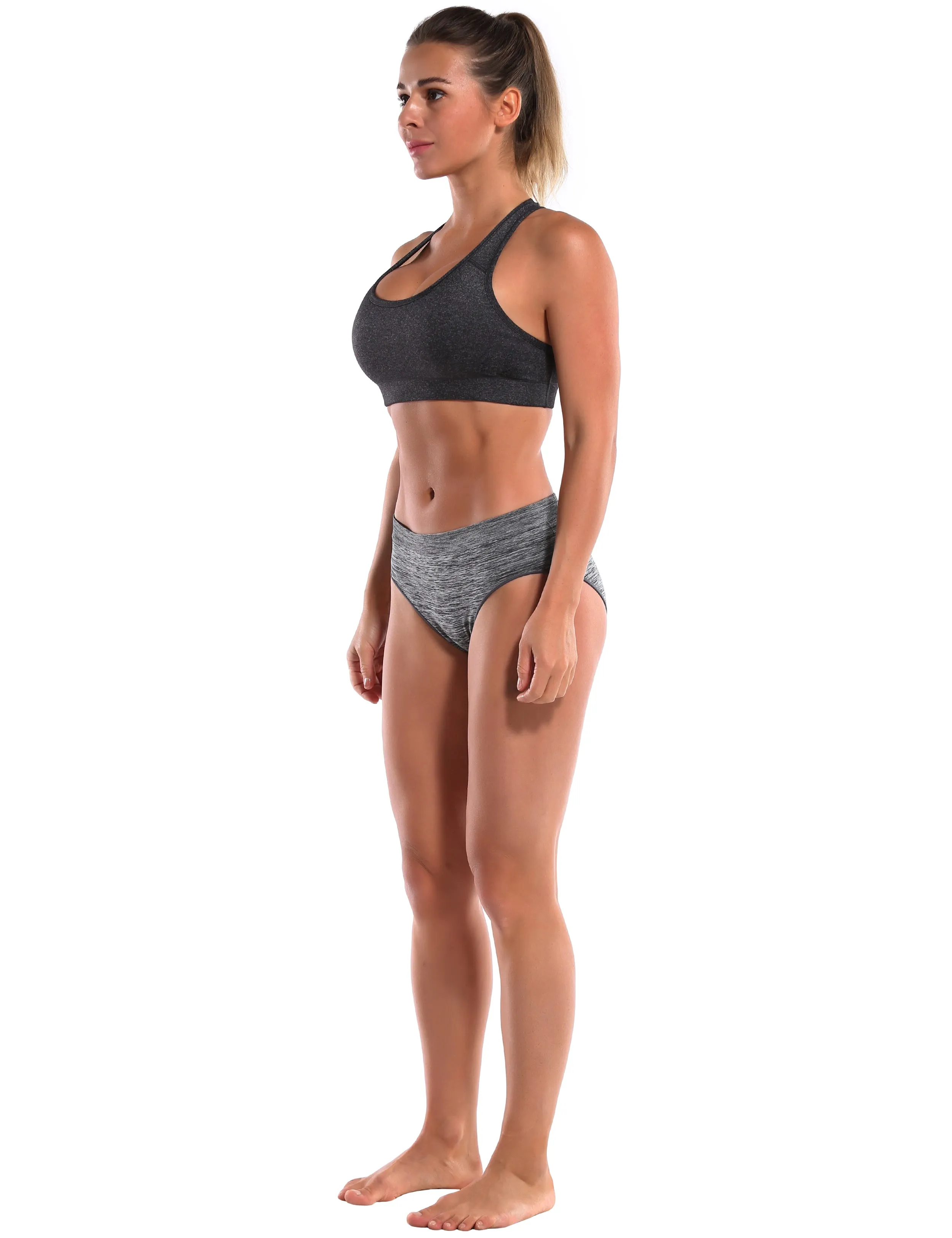 Seamless Sports Bikini Underwear heathercharcoal_Jogging
