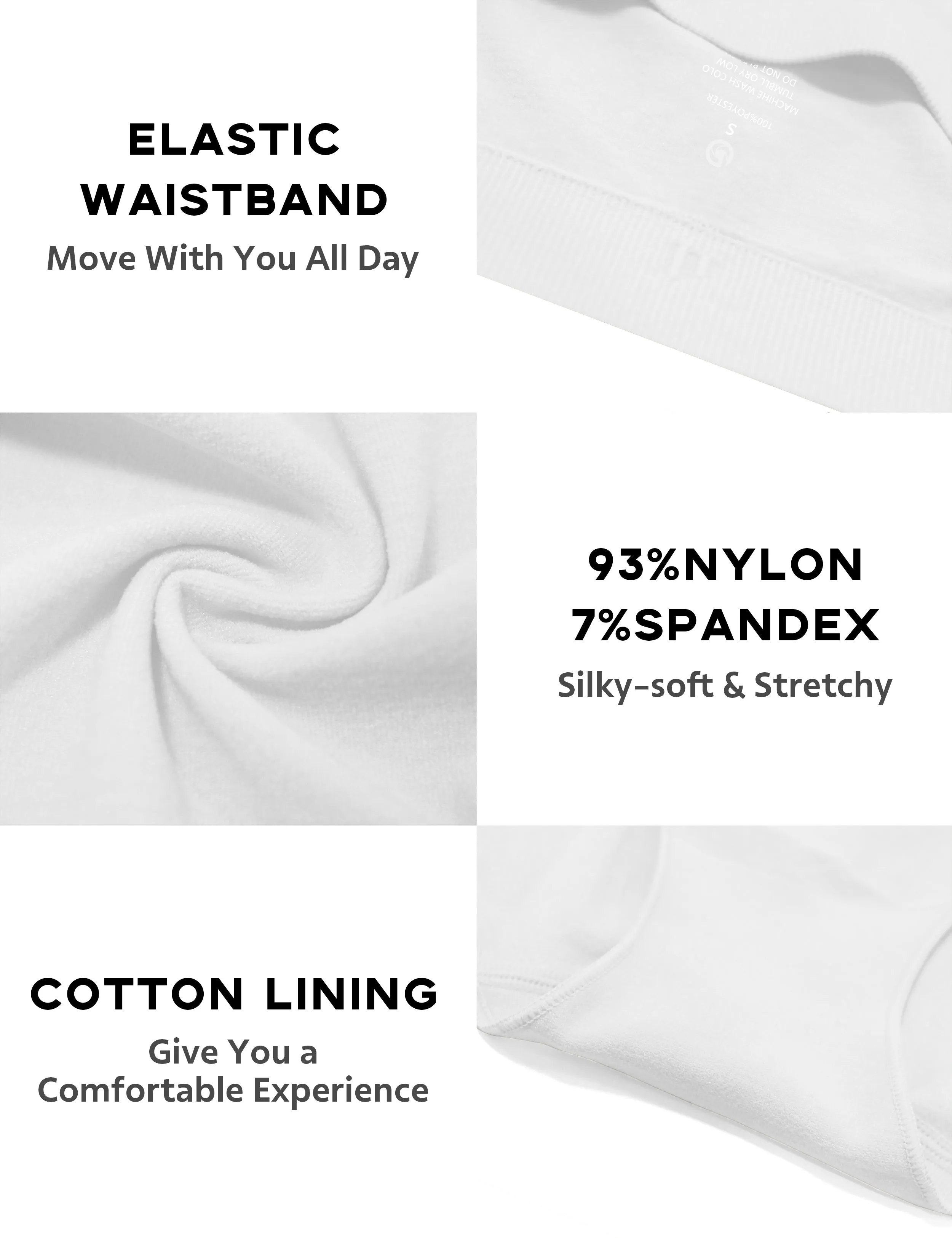 Seamless Sports Bikini Underwear white_Tall Size