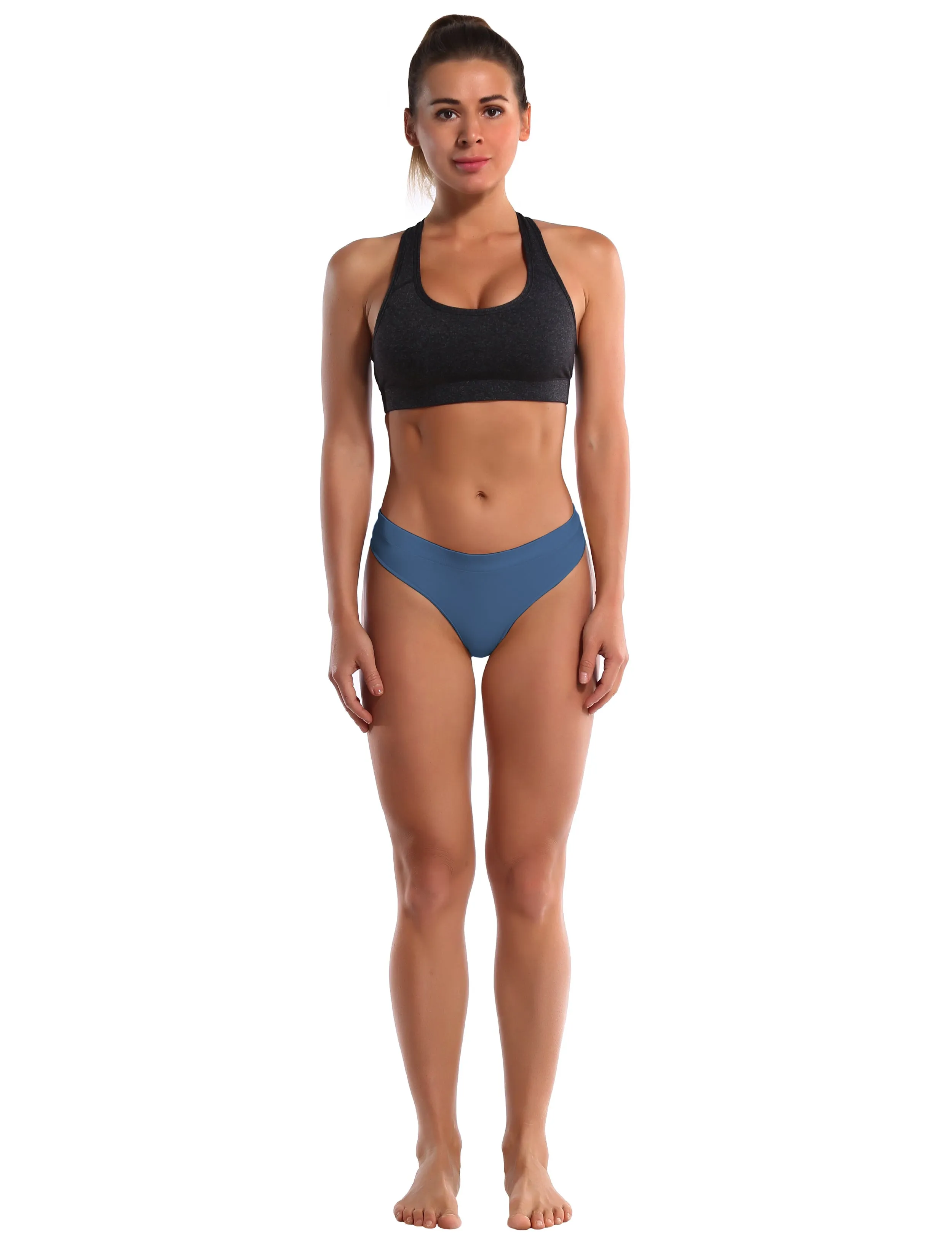 Seamless Sports Thongs Underwear darknavy_Golf