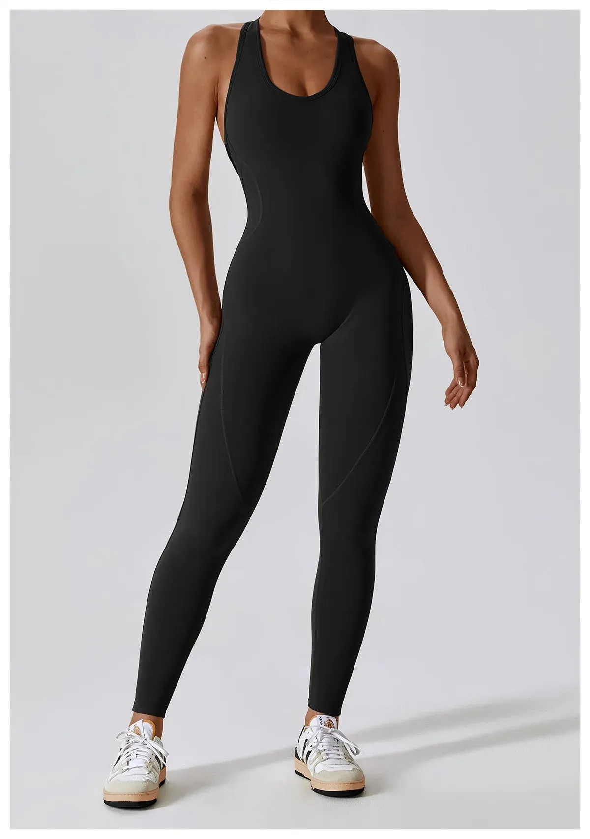 Seamless Yoga Jumpsuit - All-in-One Workout Outfit for Women