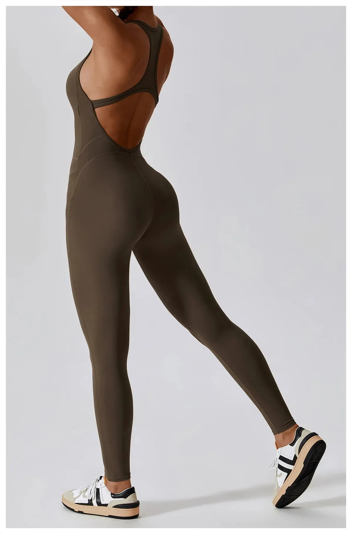 Seamless Yoga Jumpsuit - All-in-One Workout Outfit for Women