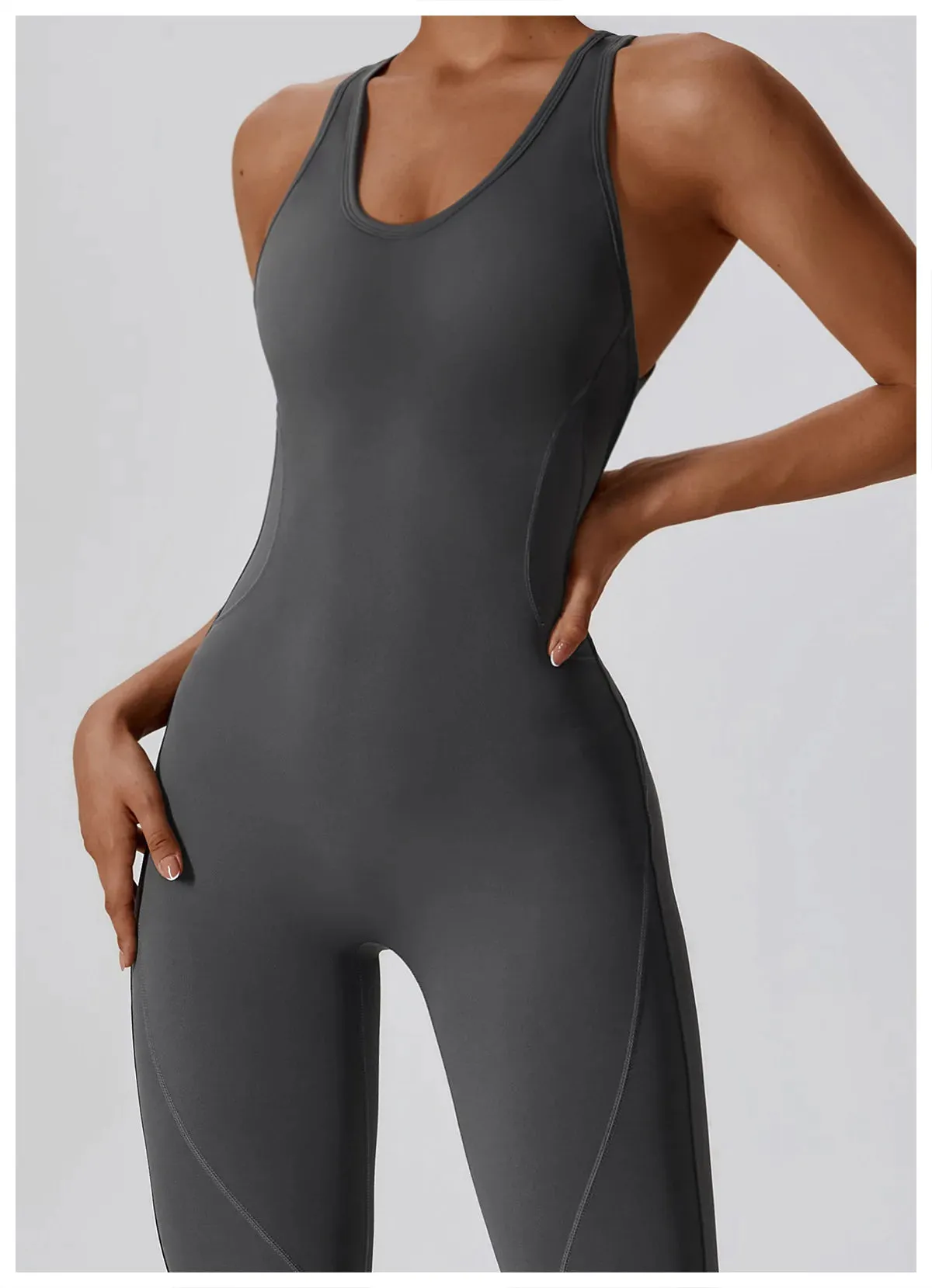 Seamless Yoga Jumpsuit - All-in-One Workout Outfit for Women