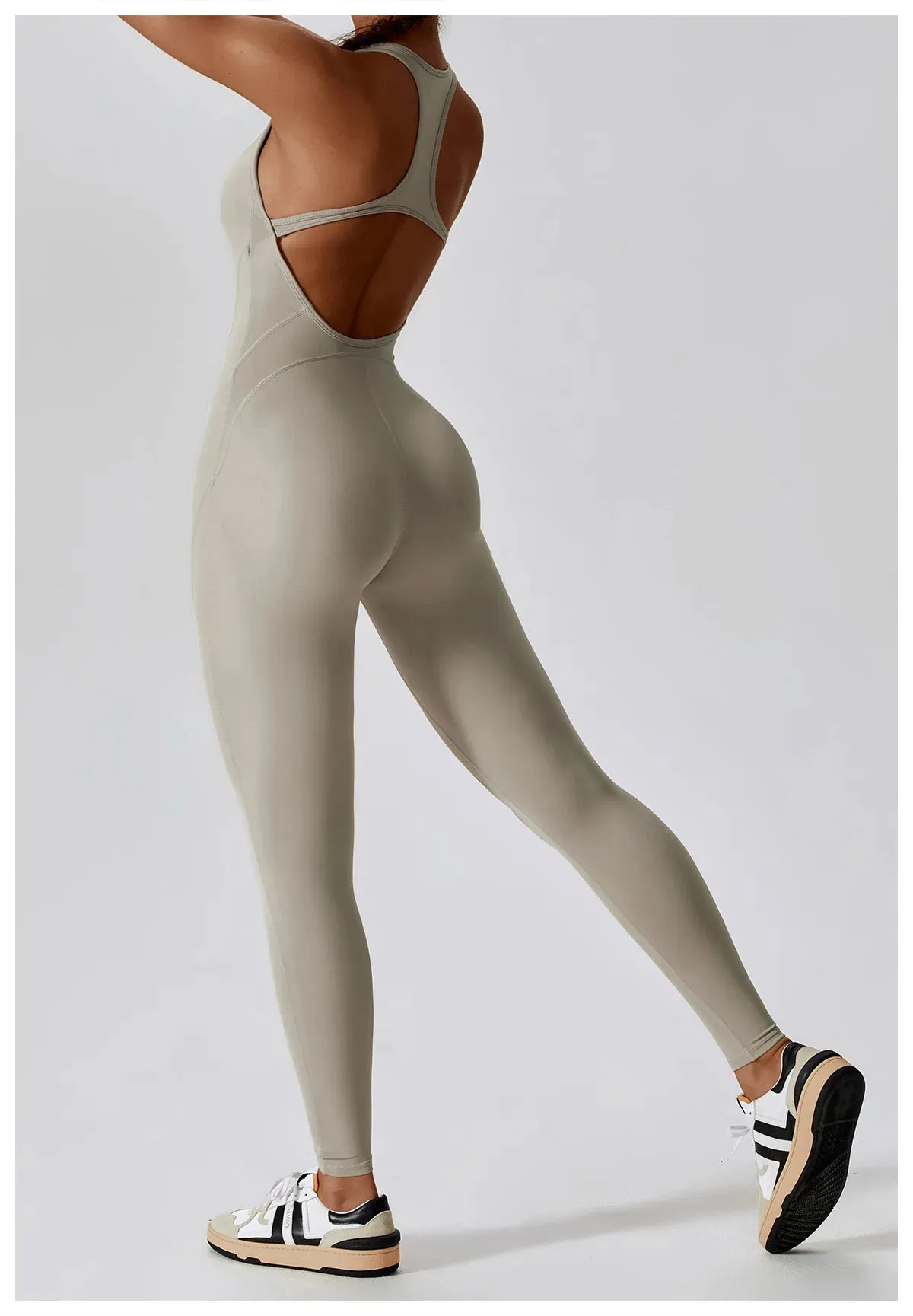 Seamless Yoga Jumpsuit - All-in-One Workout Outfit for Women