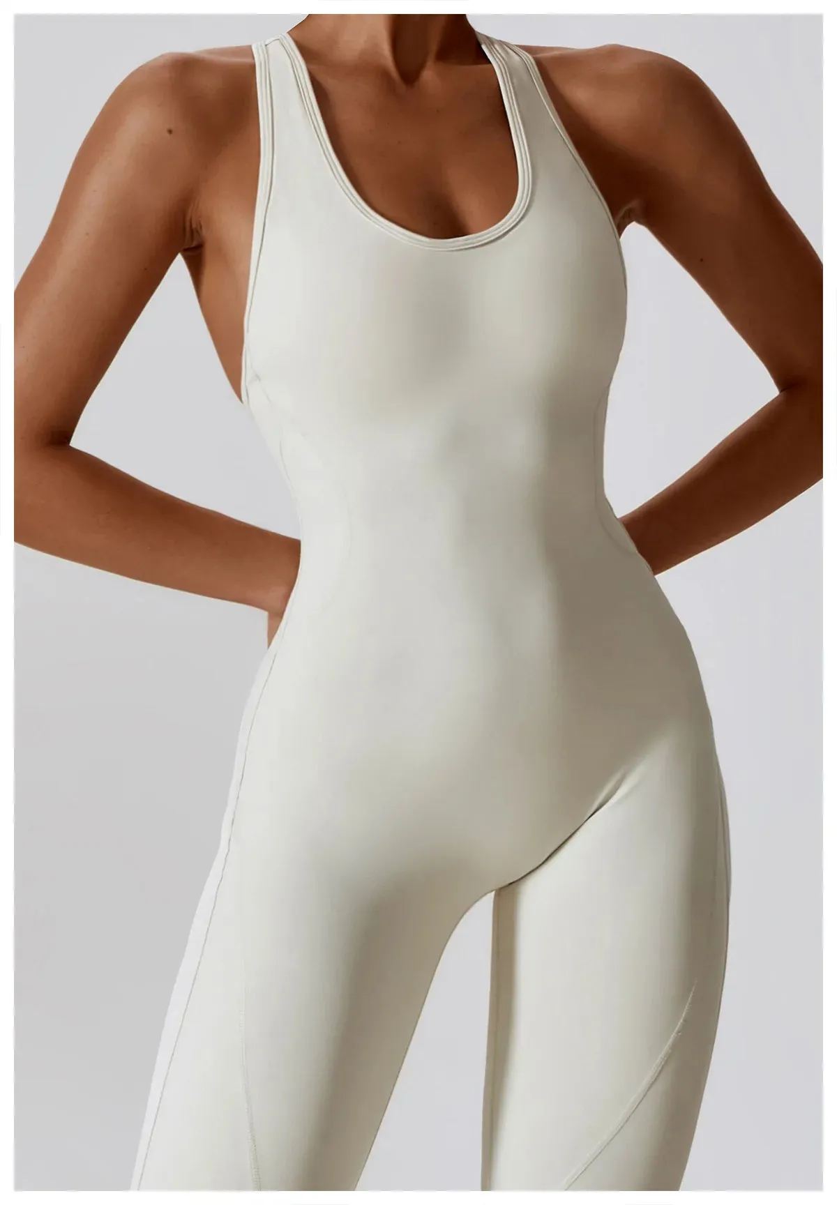 Seamless Yoga Jumpsuit - All-in-One Workout Outfit for Women