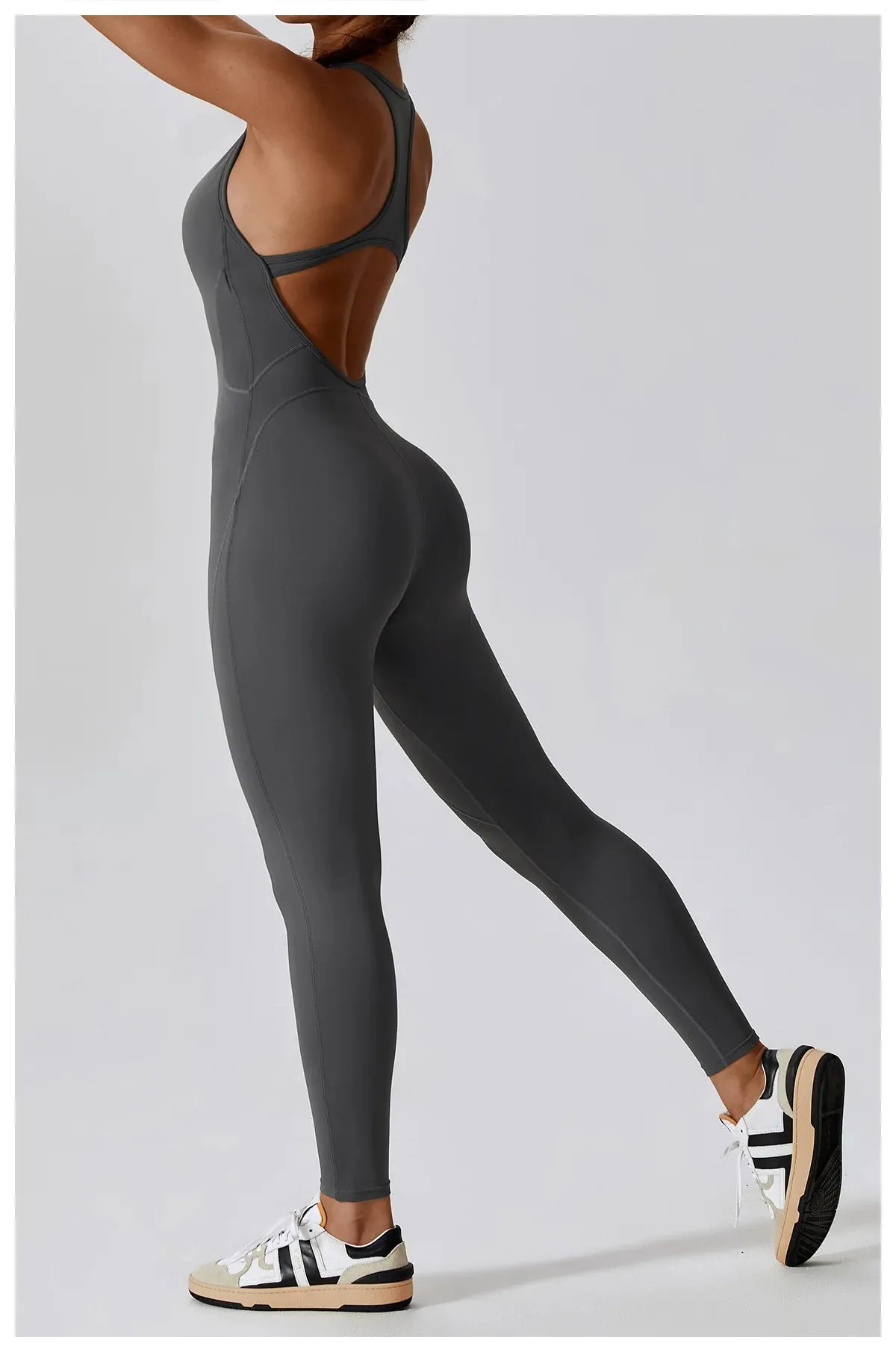 Seamless Yoga Jumpsuit - All-in-One Workout Outfit for Women