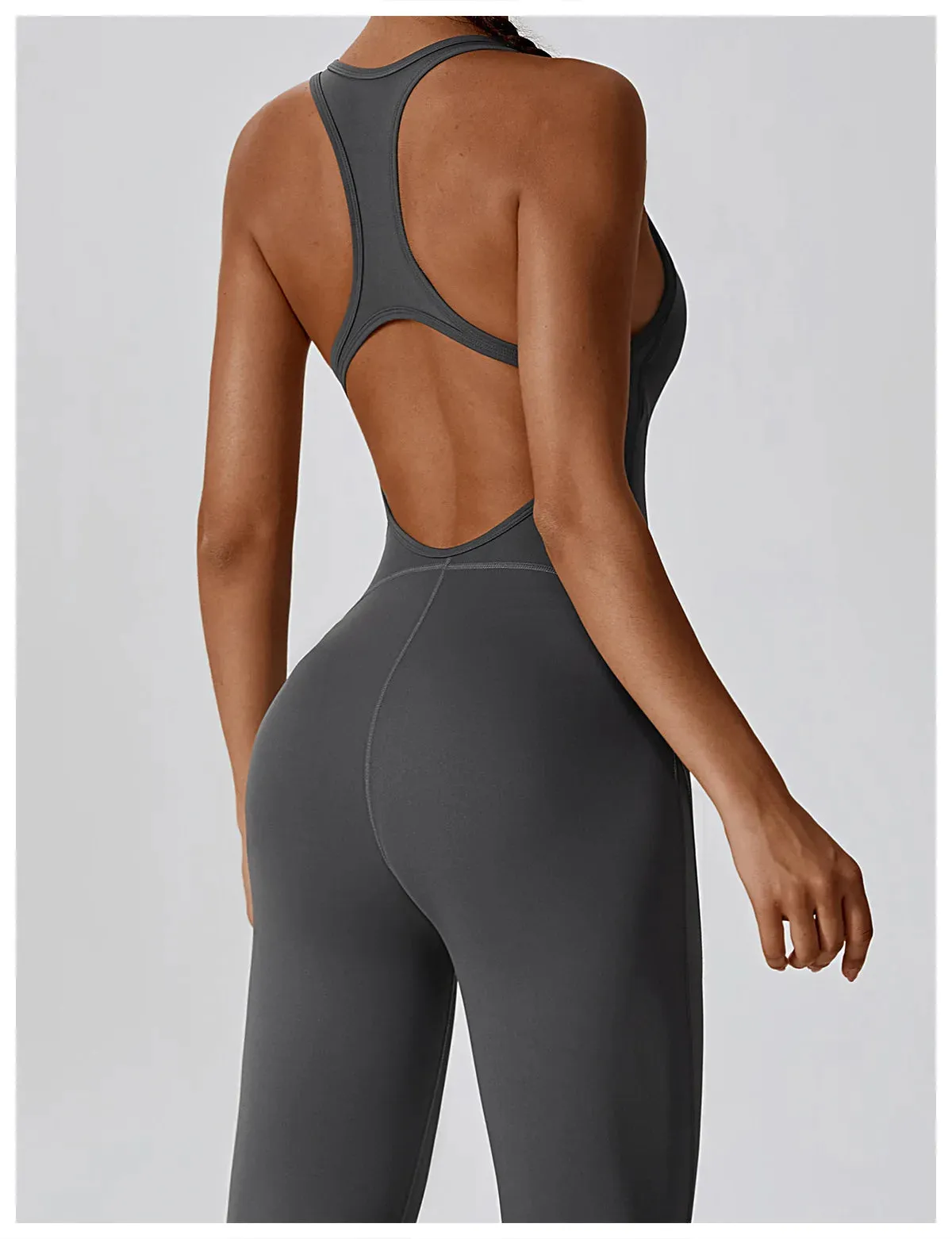 Seamless Yoga Jumpsuit - All-in-One Workout Outfit for Women