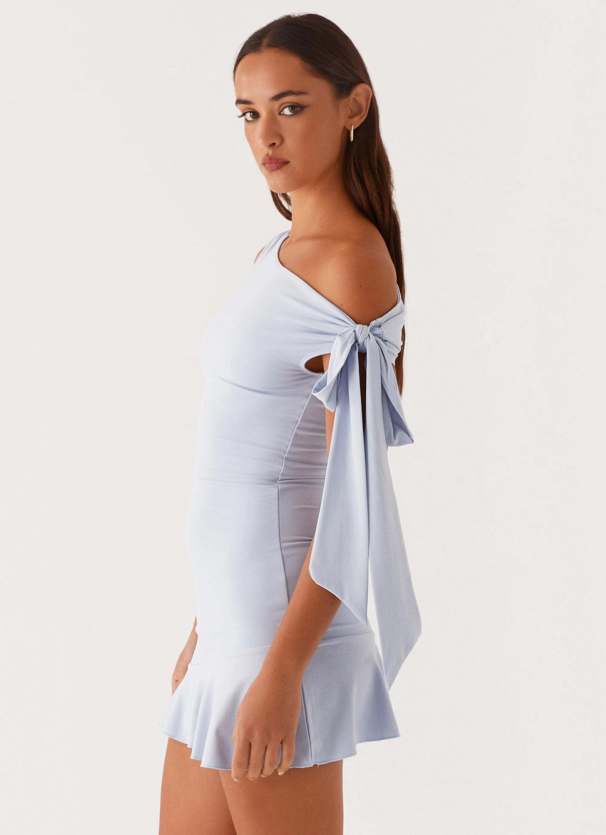 Palm House Mini Dress - Blue Charming Comfort