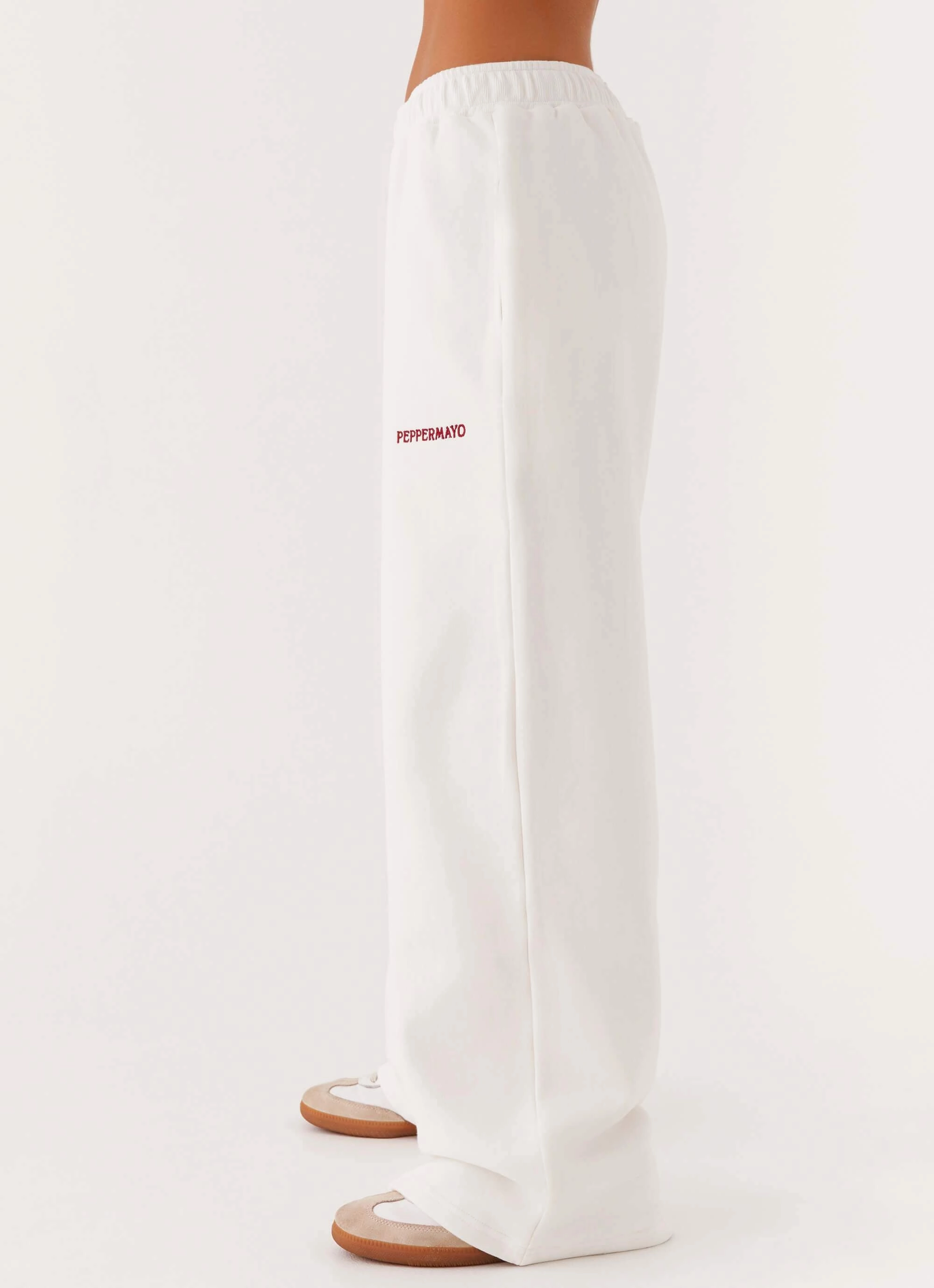 Stretch Fit Signature Sweatpants - Ivory