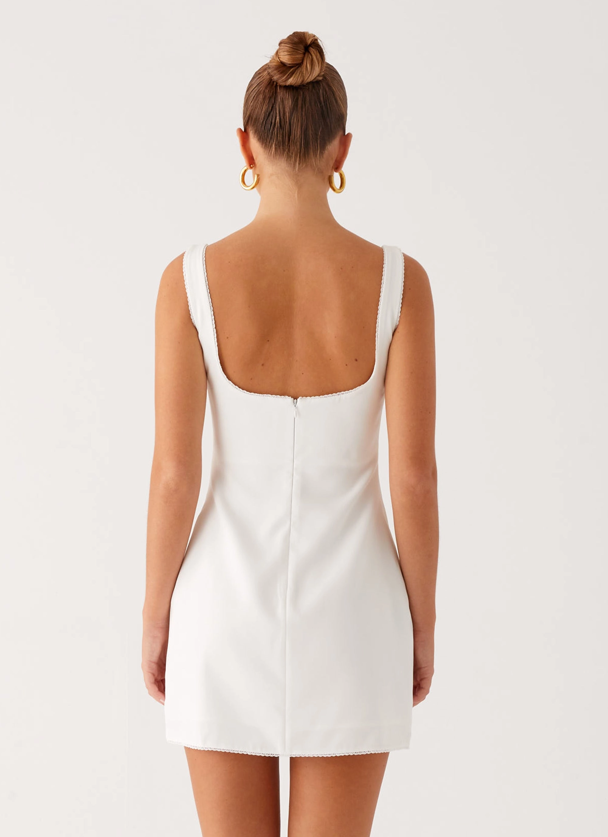 Trendy Layer Urban Touch Sedona Mini Dress - White