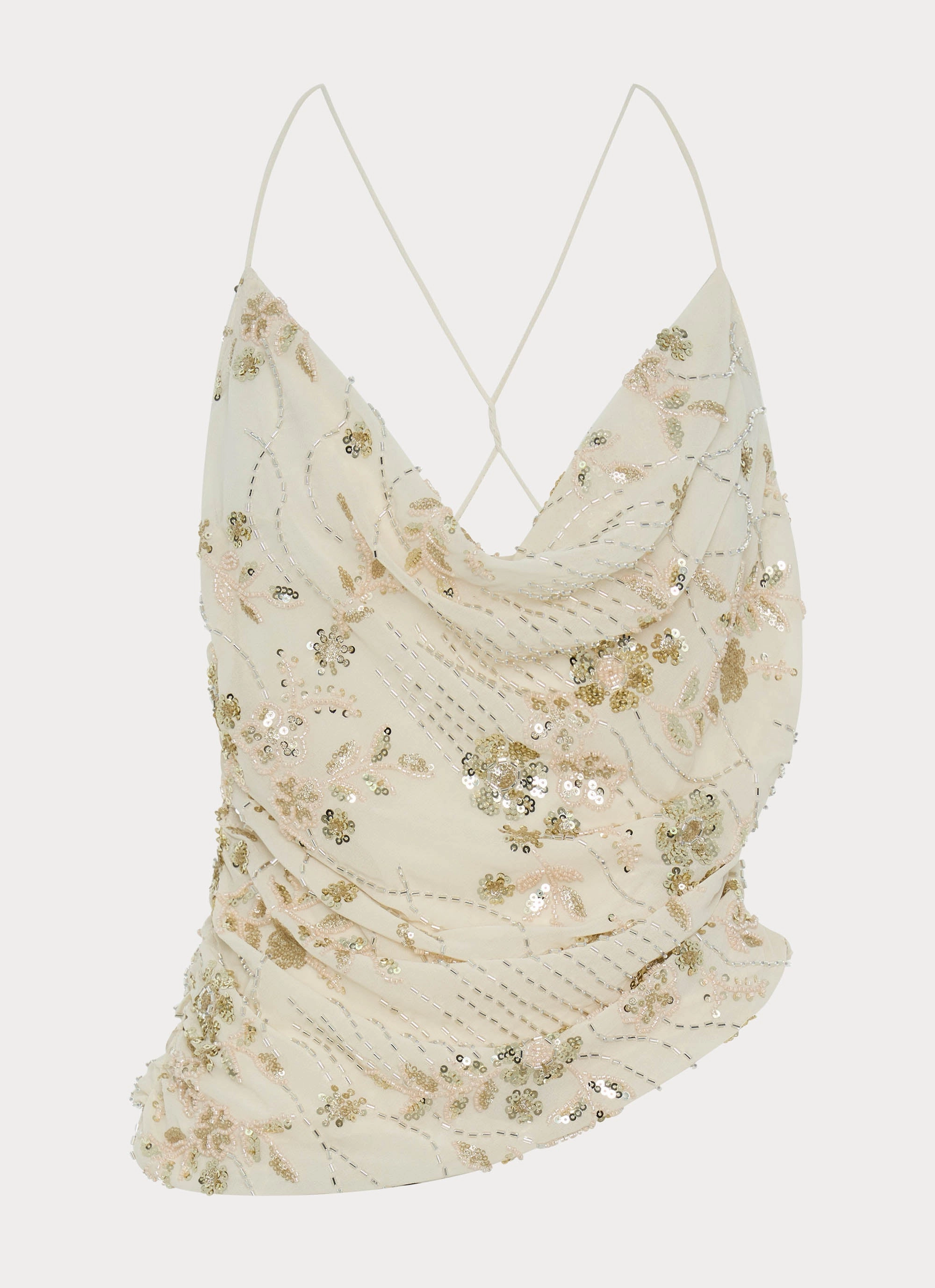 Seona Beaded Top - Ivory NeutralPalette