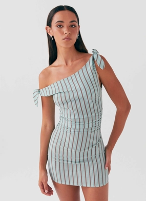 Seasonal piece Amazonia Linen Mini Dress - Coastal Stripe