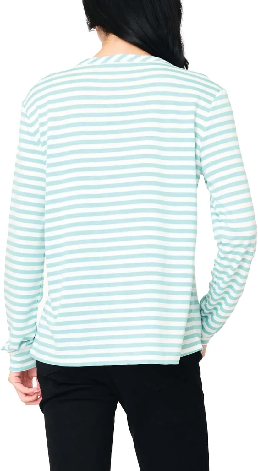 Serene Mornings Henley Top Long Sleeve Lounge Top Sizes Vary