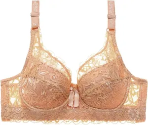 Sexy Bras for Women Push Up Full Coverage Bras High Support Seamless No Underwire Gathering Breathable Casual Bralettes