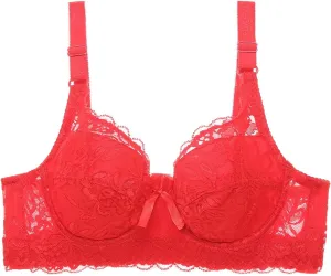 Sexy Bras for Women Push Up Full Coverage Bras High Support Seamless No Underwire Gathering Breathable Casual Bralettes