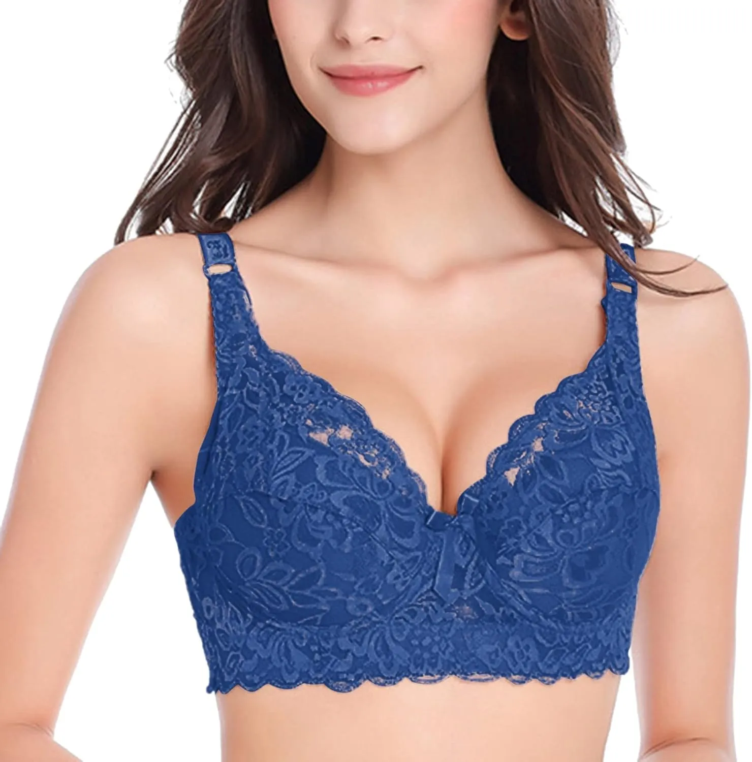 Sexy Bras for Women Push Up High Support Breathable Bras Full Coverage Seamless Plus Size Adjustable Casual Bralettes
