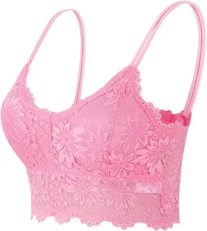 Sexy Bras for Women V Neck Lace Thin Seamless Push Up Lingerie Bras Breathable No Underwire Plus Size Comfy Bralettes
